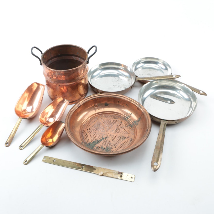 VIntage Copper and Brass Cookware