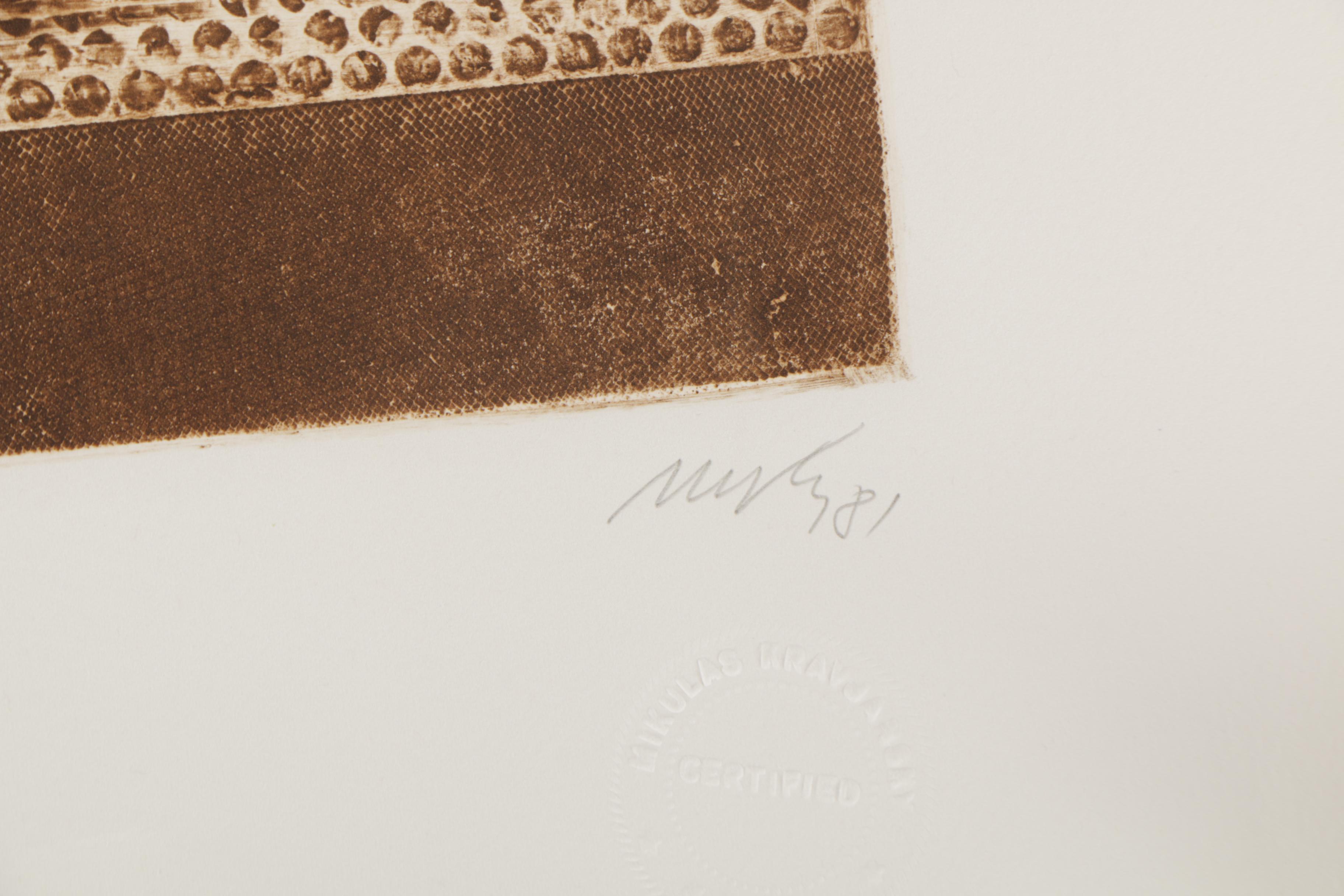 Mikulas Kravjansky Intaglio Print "Preludium" and "Nocturne"