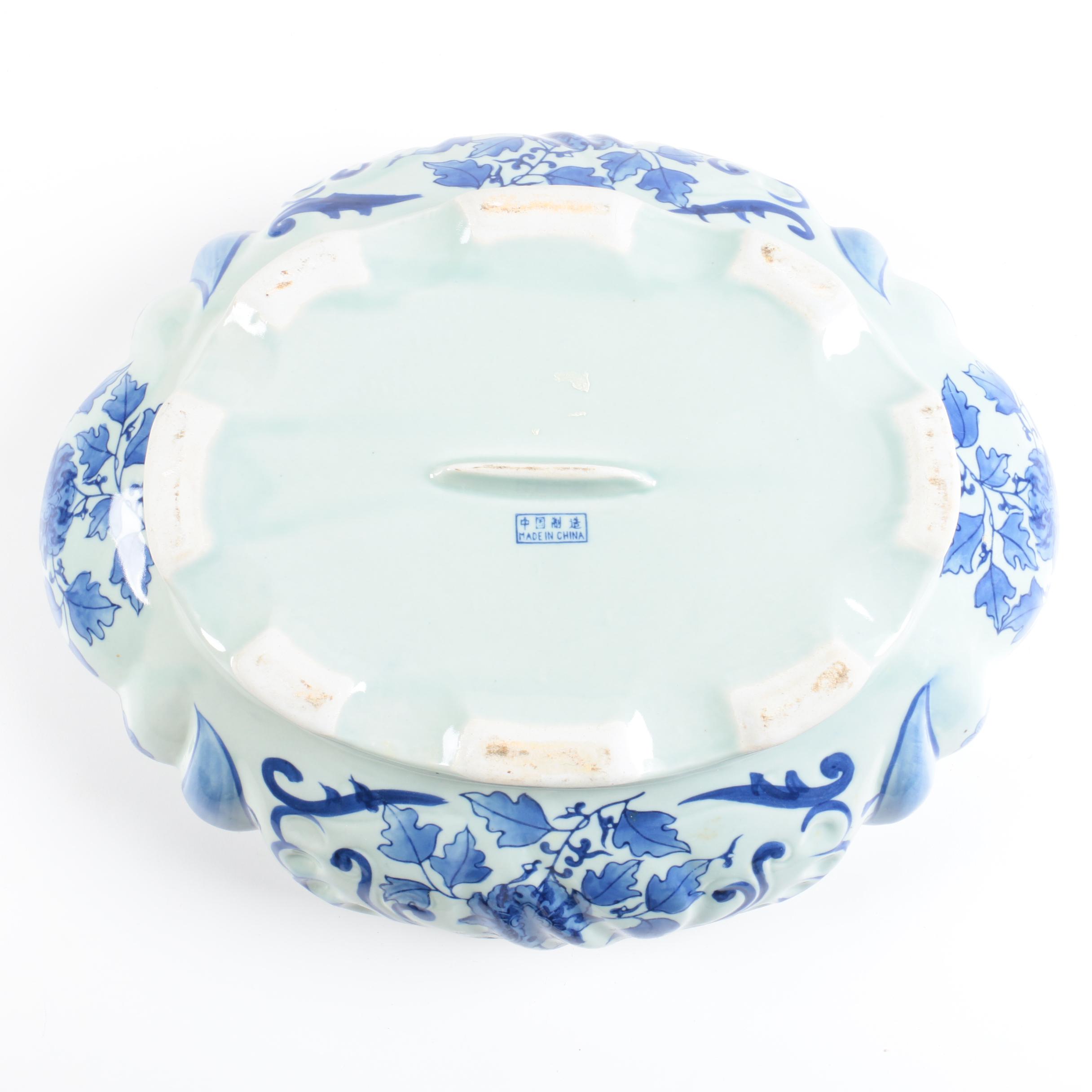 Chinese Vintage Blue and White Planters