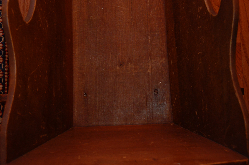 Antique Colonial Revival Baby Cradle with Exposed Dovetail Corner Joints