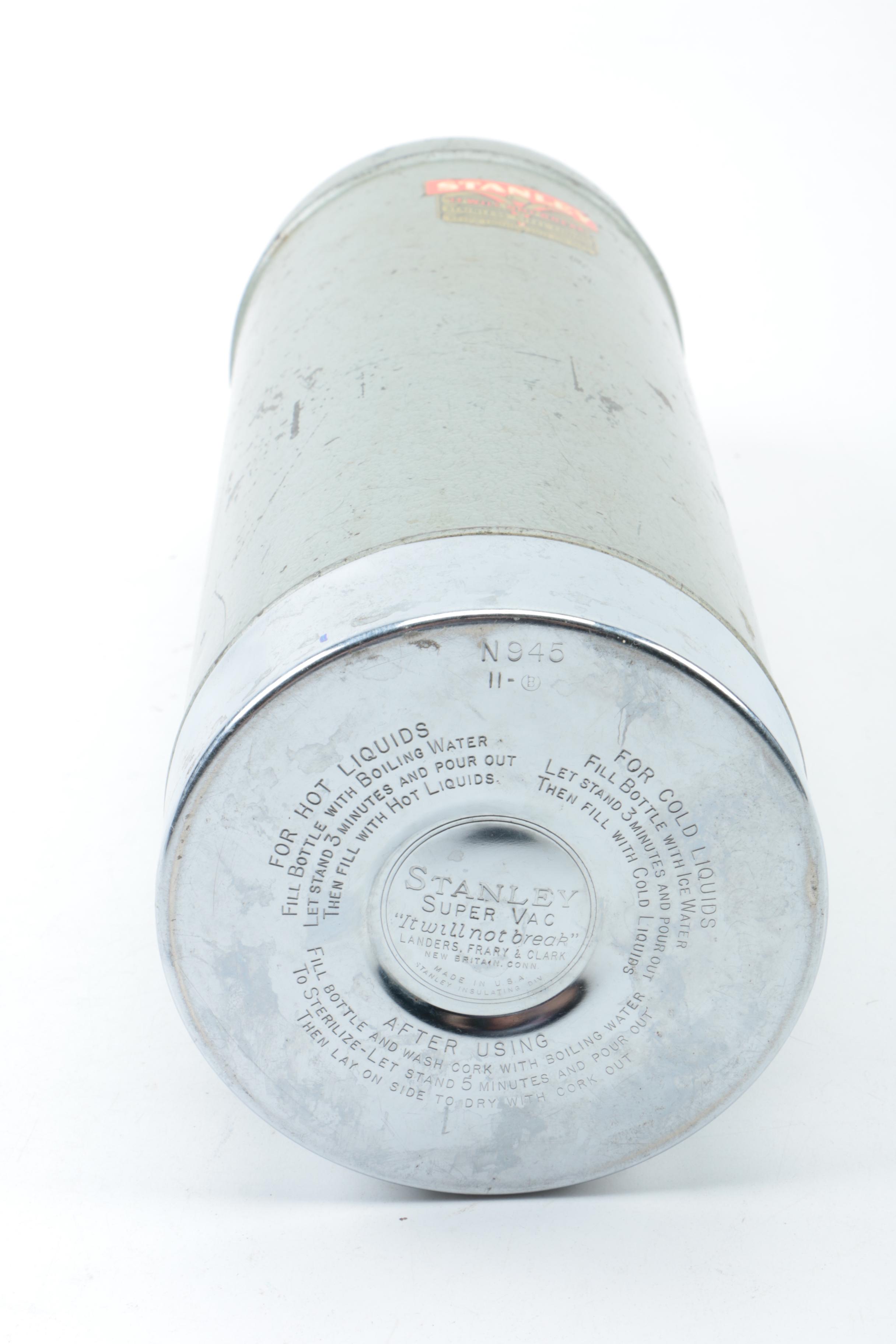 Vintage Stanley Thermos and Two Domed Lunch Boxes