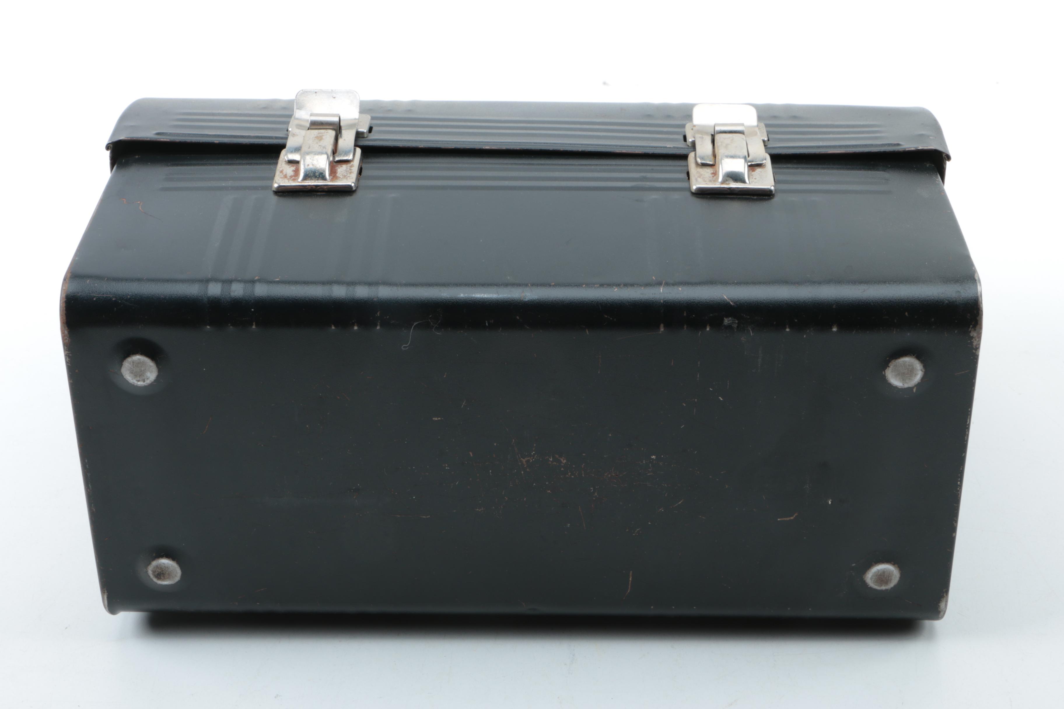 Vintage Stanley Thermos and Two Domed Lunch Boxes