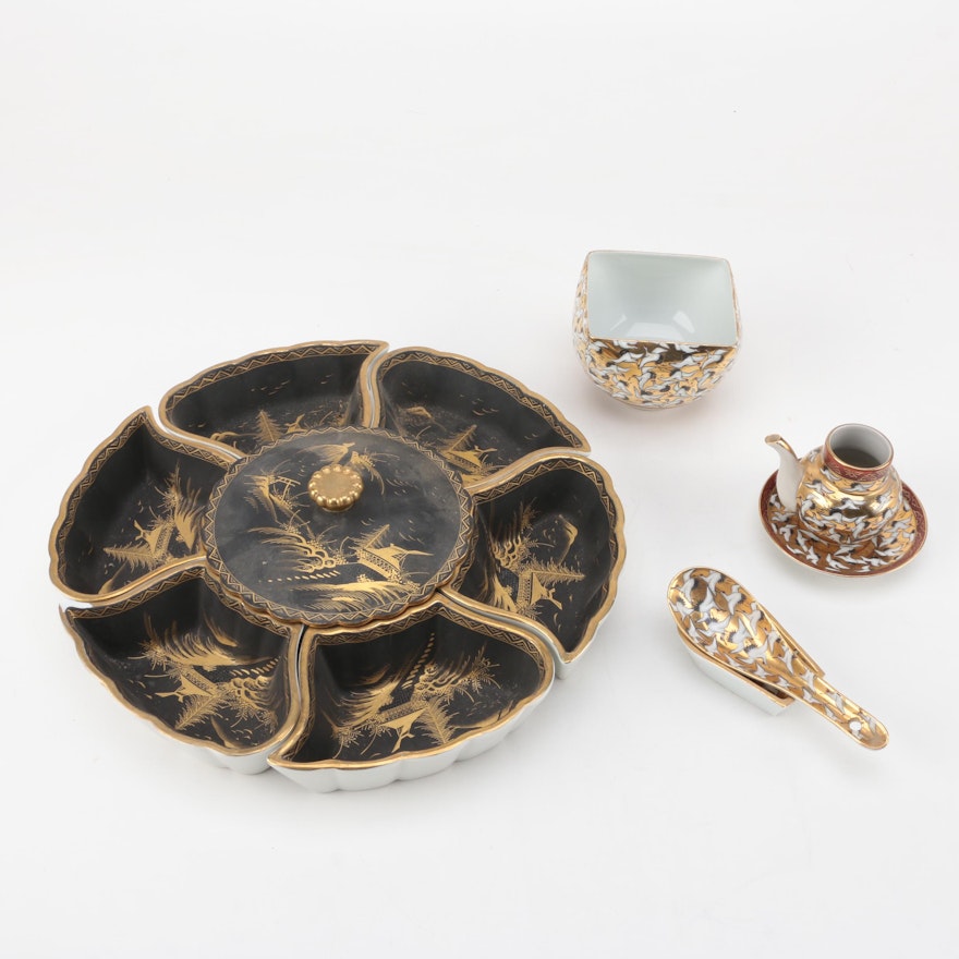 Vintage Japanese Porcelain Serveware