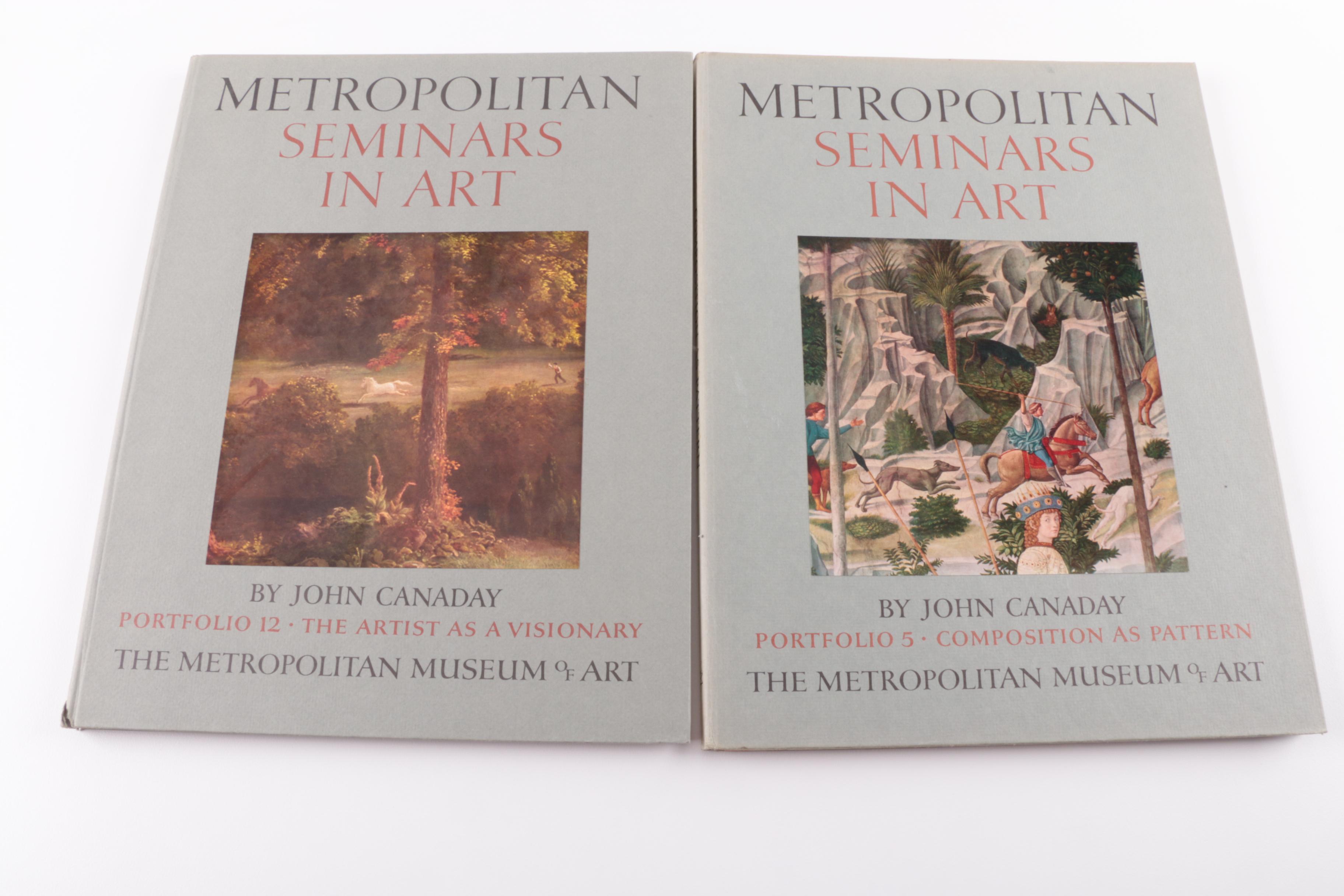 "Great Drawings of the Louvre Museum" and "Metropolitan Seminars in Art" Books