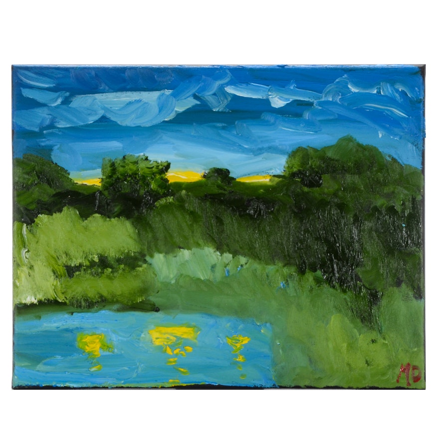 Matthew Meiser Oil Painting of a Landscape
