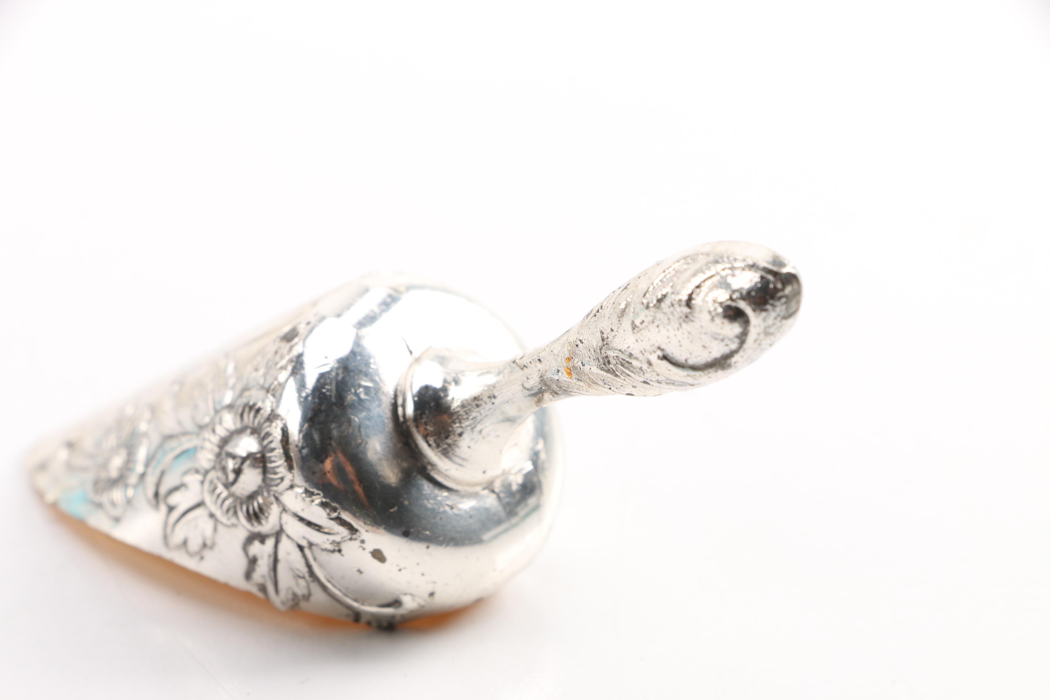 Antique James Stimpson Pitcher with Silver Plate, Brass and Copper Serveware