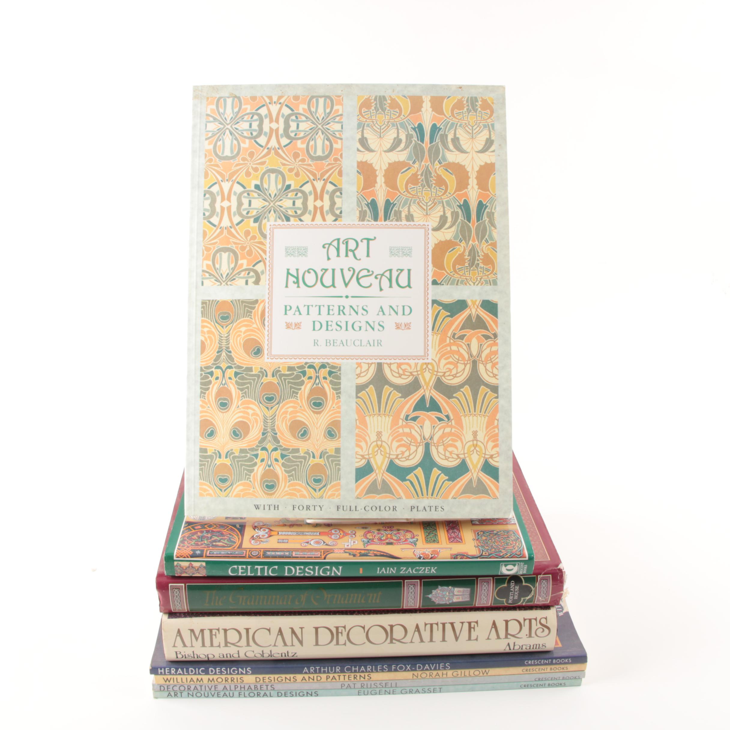 1987 "The Grammar of Ornament" and Other Art and Design Books