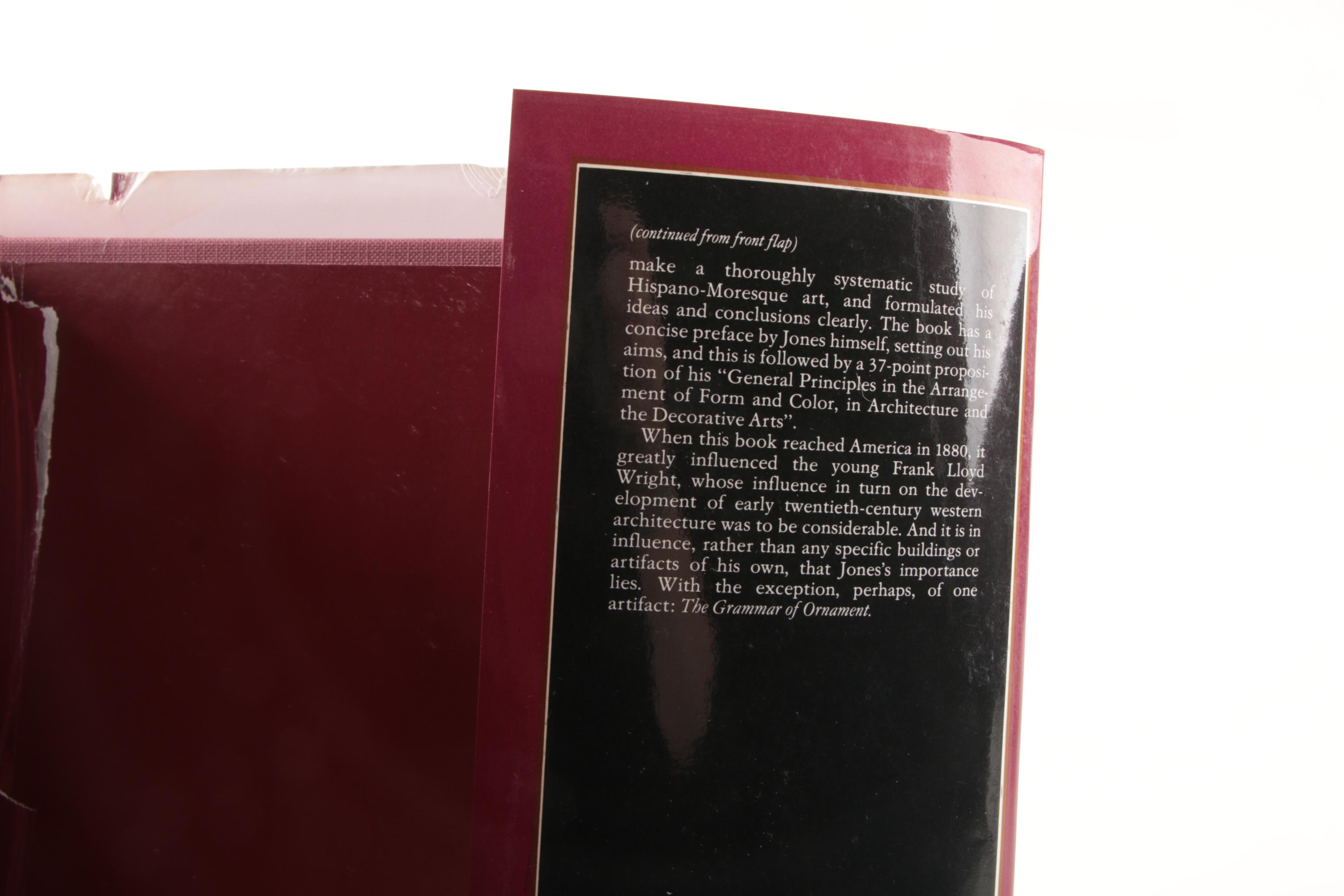 1987 "The Grammar of Ornament" and Other Art and Design Books