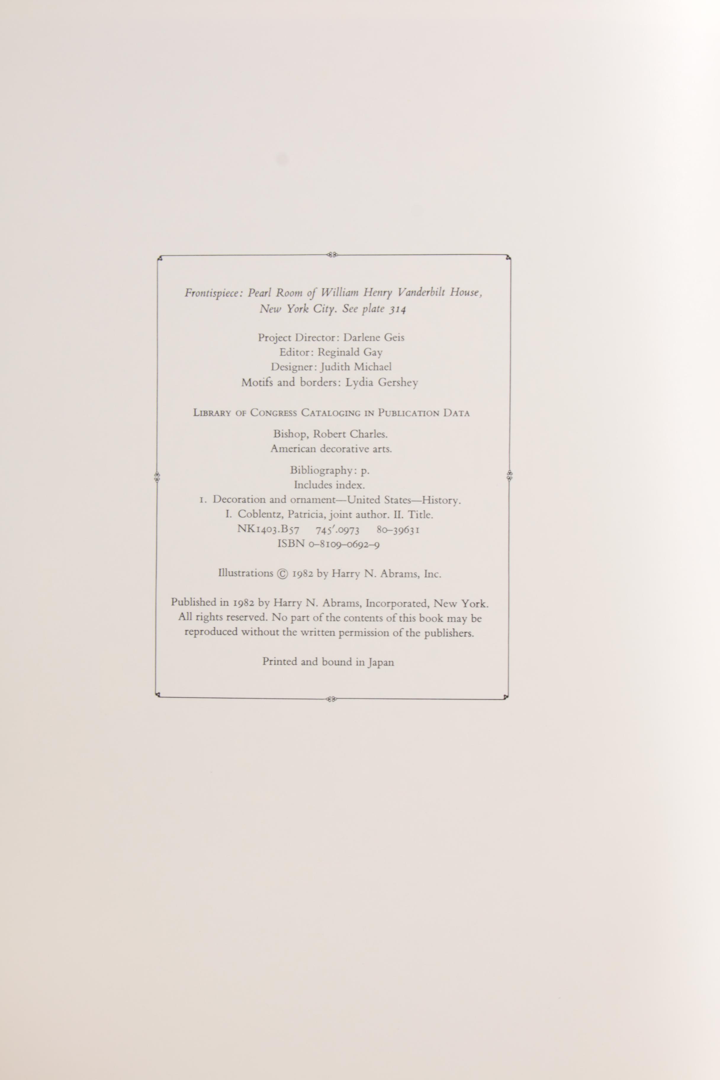 1987 "The Grammar of Ornament" and Other Art and Design Books