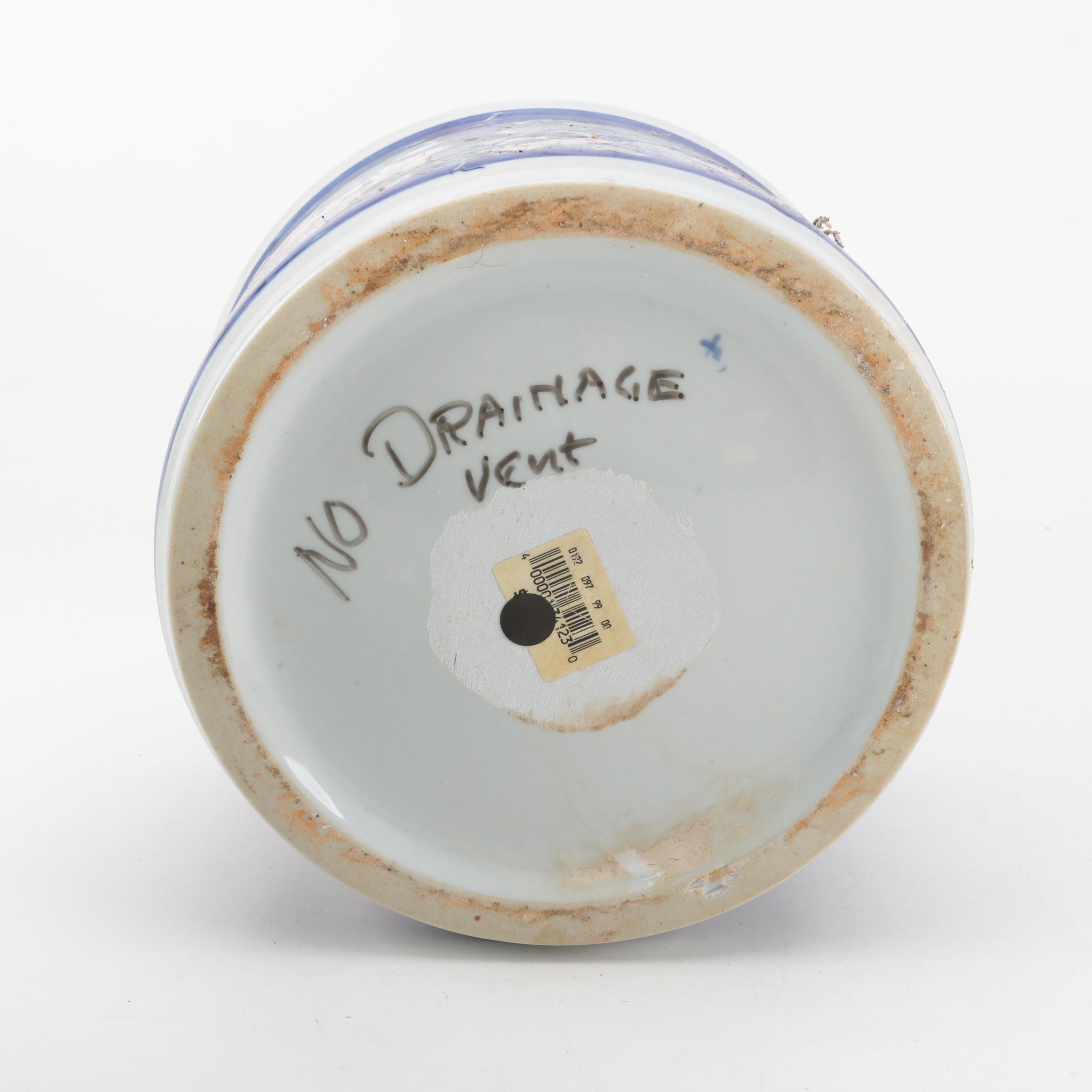 Hand-Painted Ceramic Planters