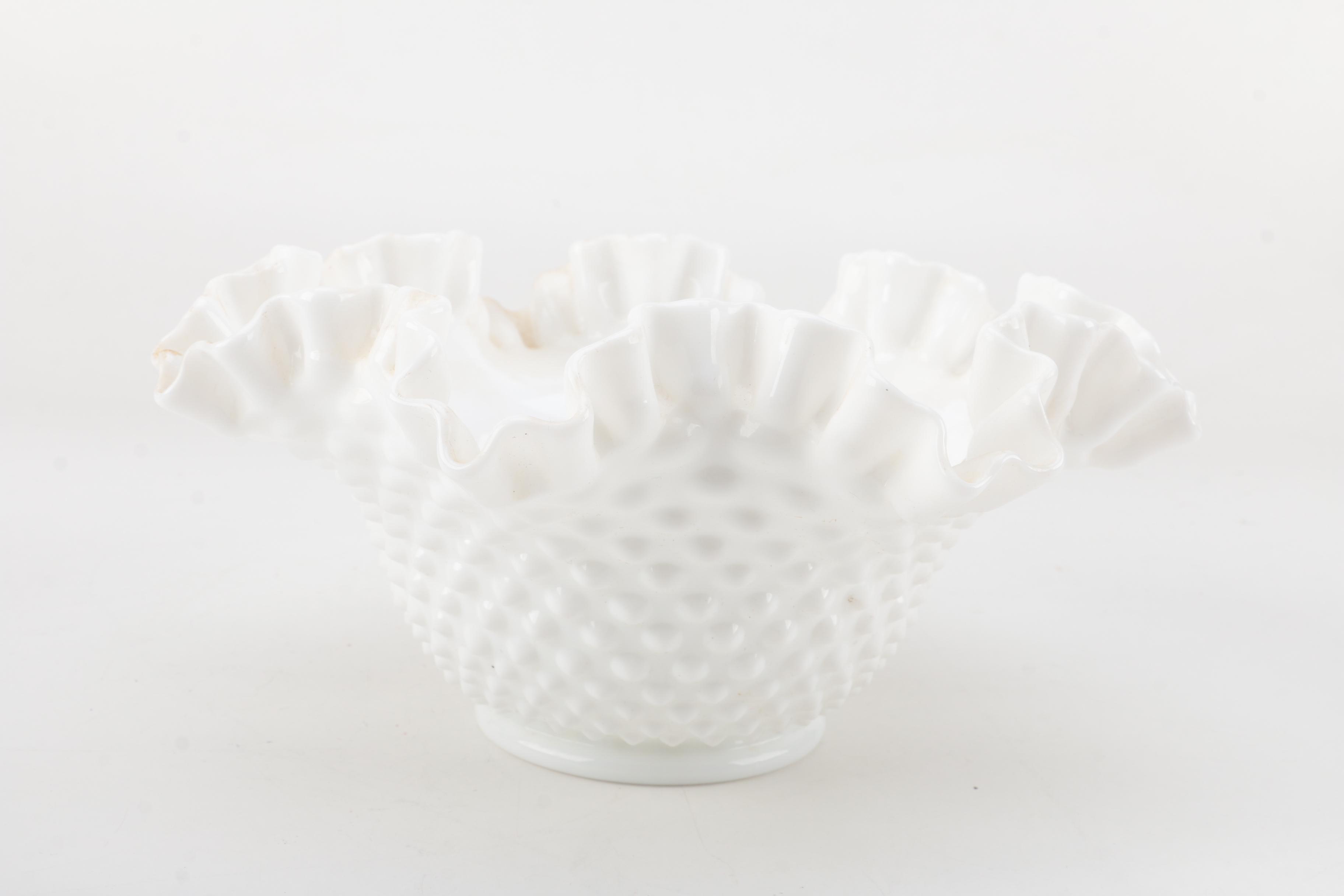 Fenton "Hobnail" and "Rose Overlay" Glassware