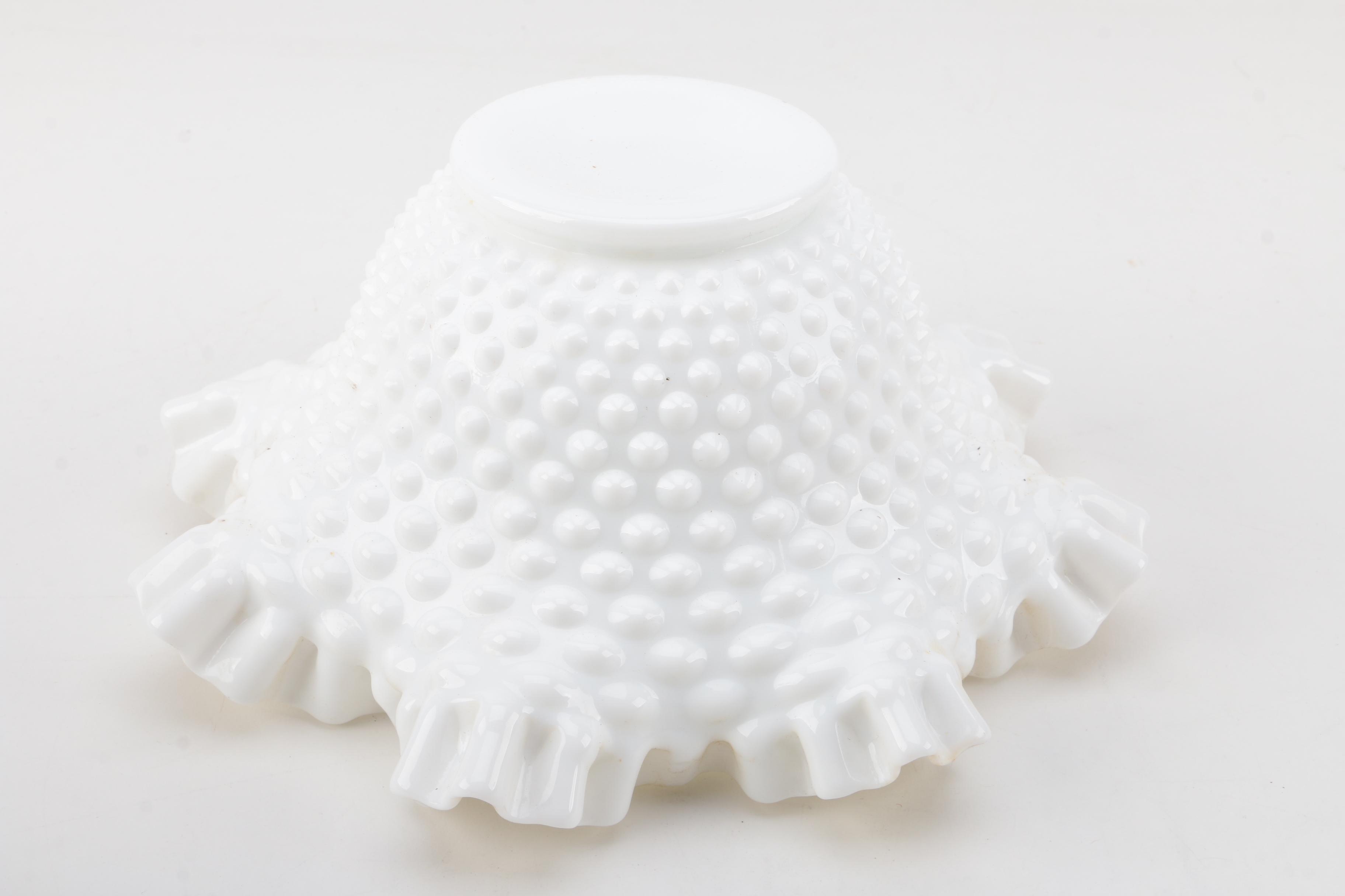 Fenton "Hobnail" and "Rose Overlay" Glassware