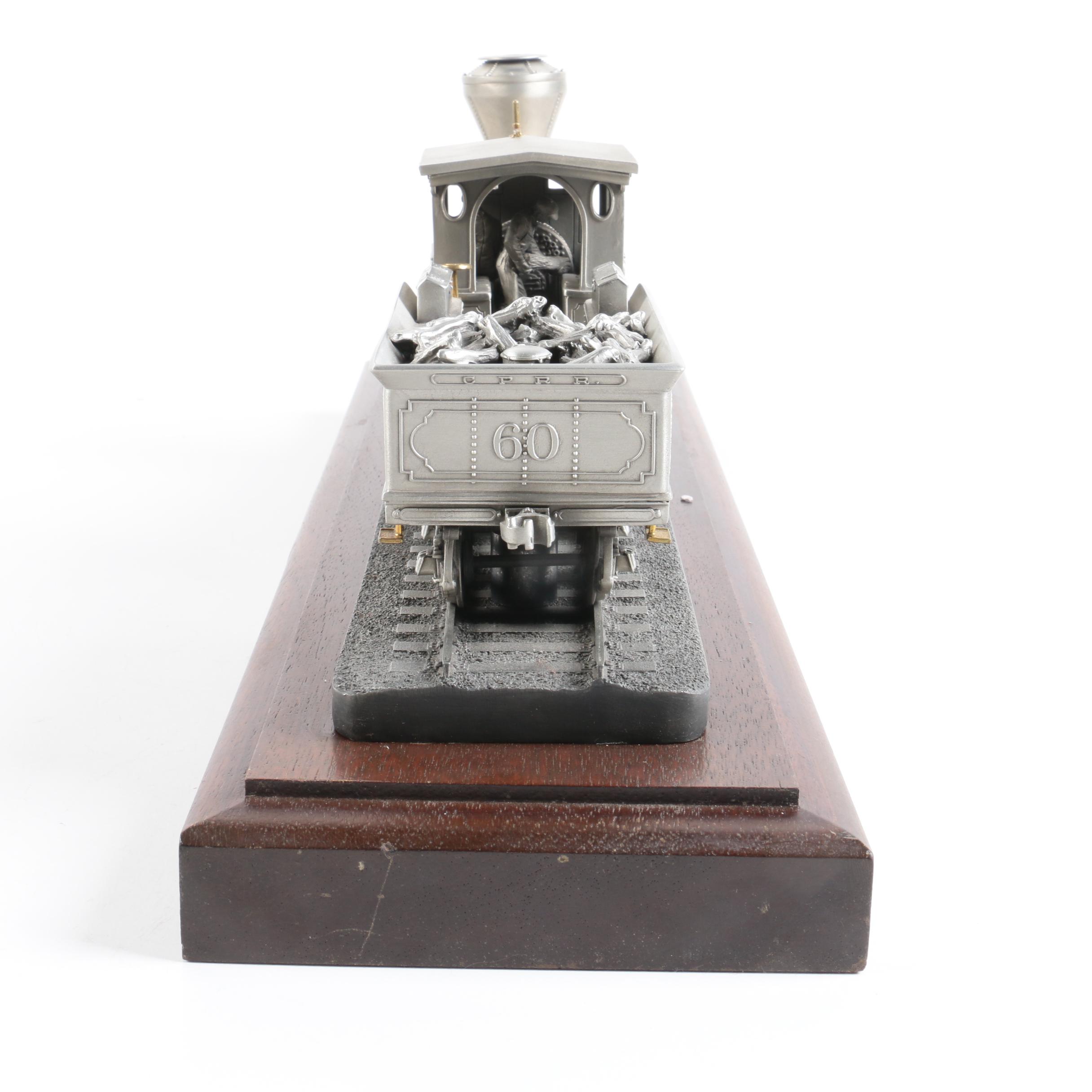 "Coming of the Iron Horse" Pewter Train Display