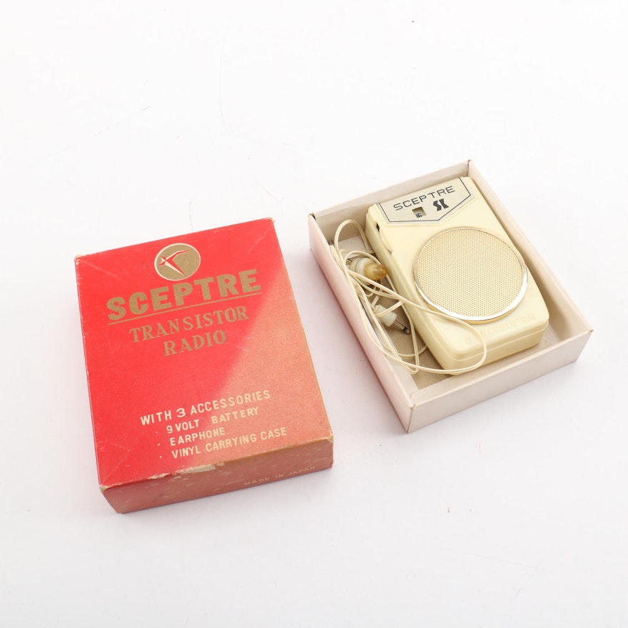 Vintage Sceptre Transistor Radio