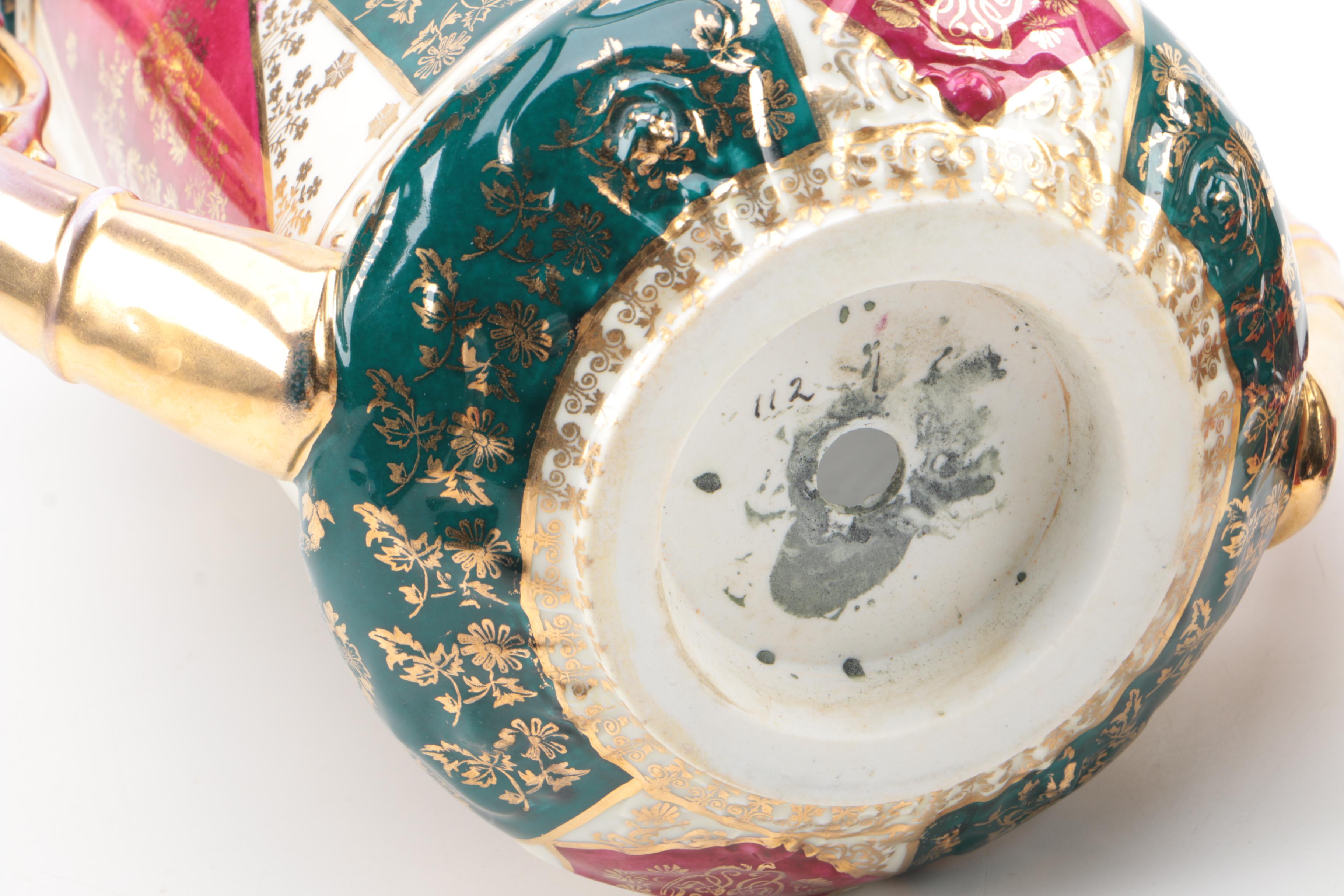 Ackermann and Fritze Royal Vienna Style Porcelain Urn