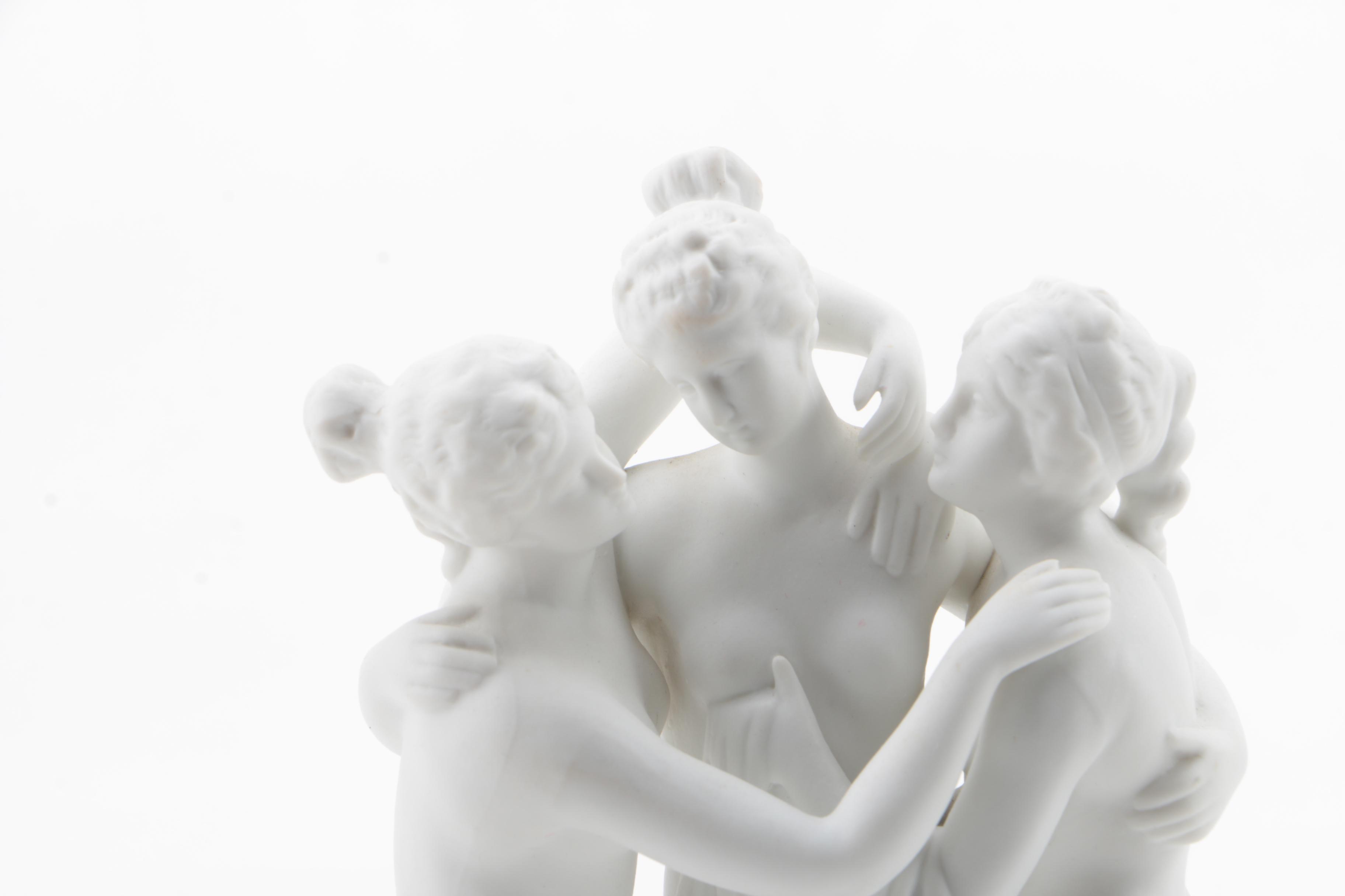 Bisque Reproduction  After The "Three Graces of Canova"