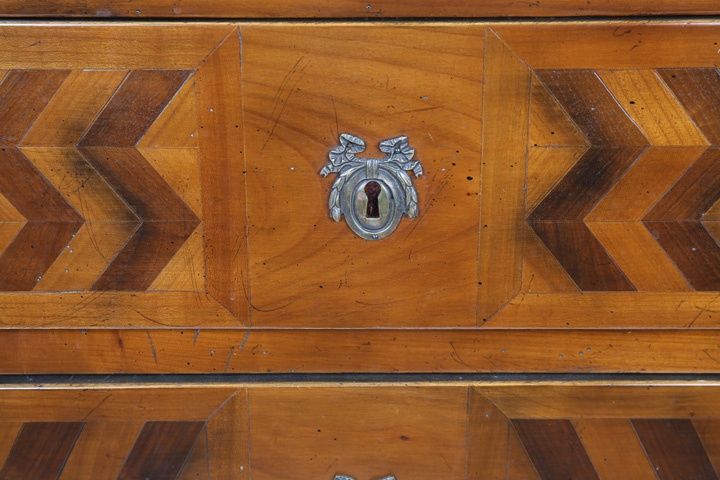 Antique French Chest by De Bournay Re-Purposed into Sink Cabinet