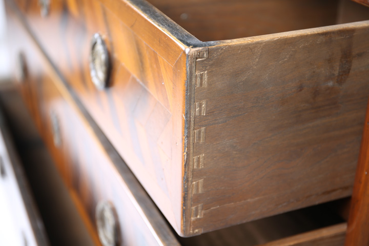 Antique French Chest by De Bournay Re-Purposed into Sink Cabinet