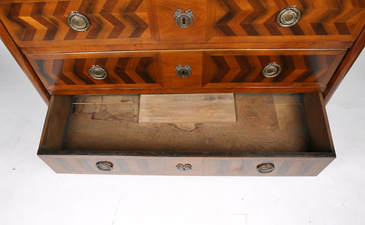 Antique French Chest by De Bournay Re-Purposed into Sink Cabinet