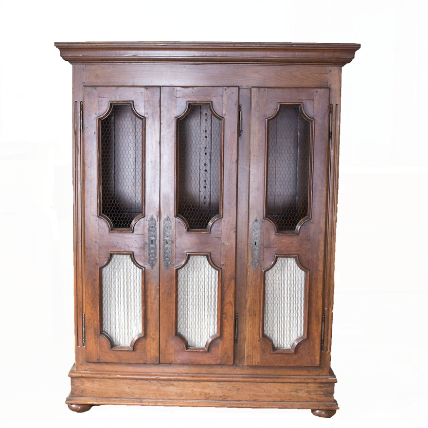 Vintage French Style Fruitwood Cabinet