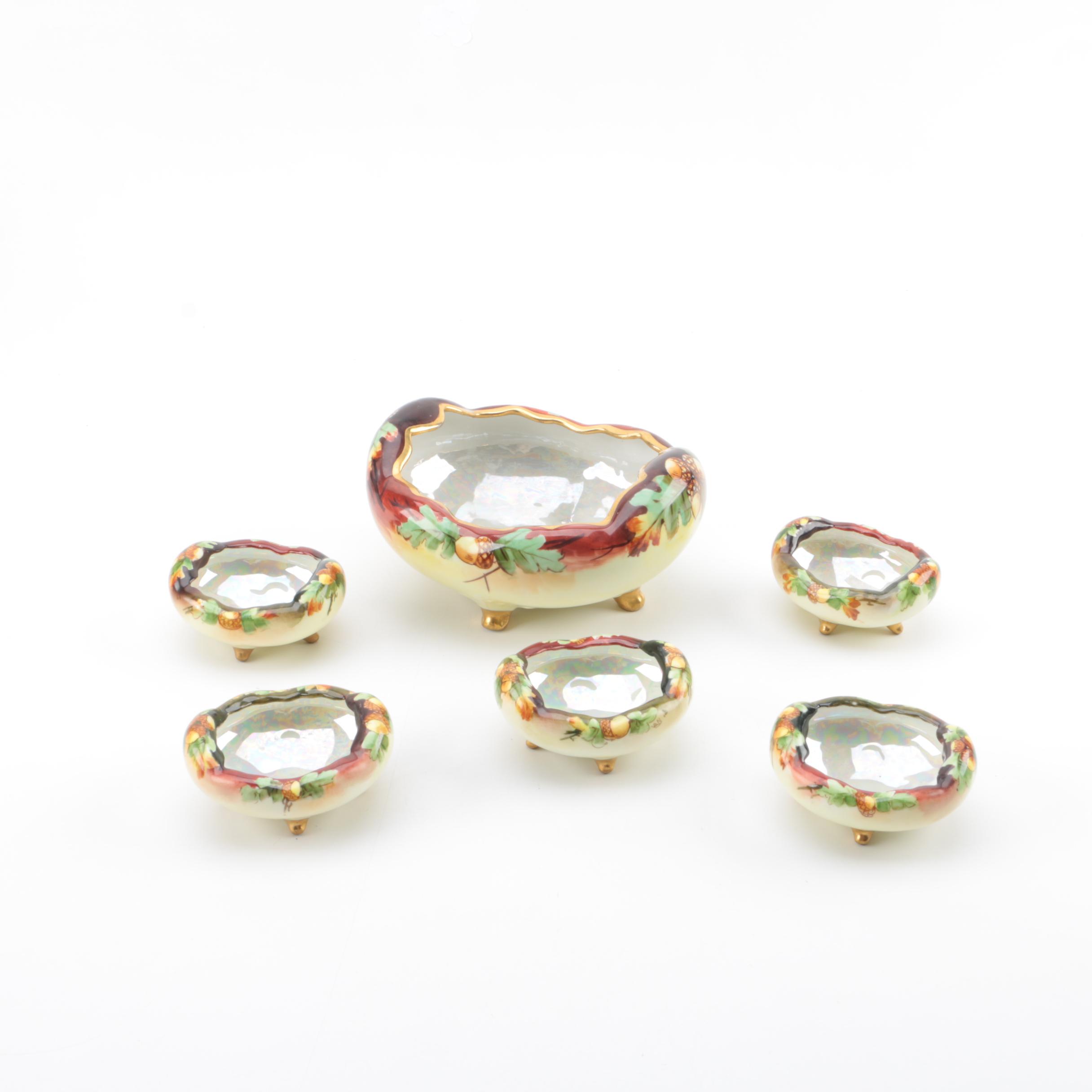 MZ Austria and Bavarian Hand-painted Porcelain Bowls