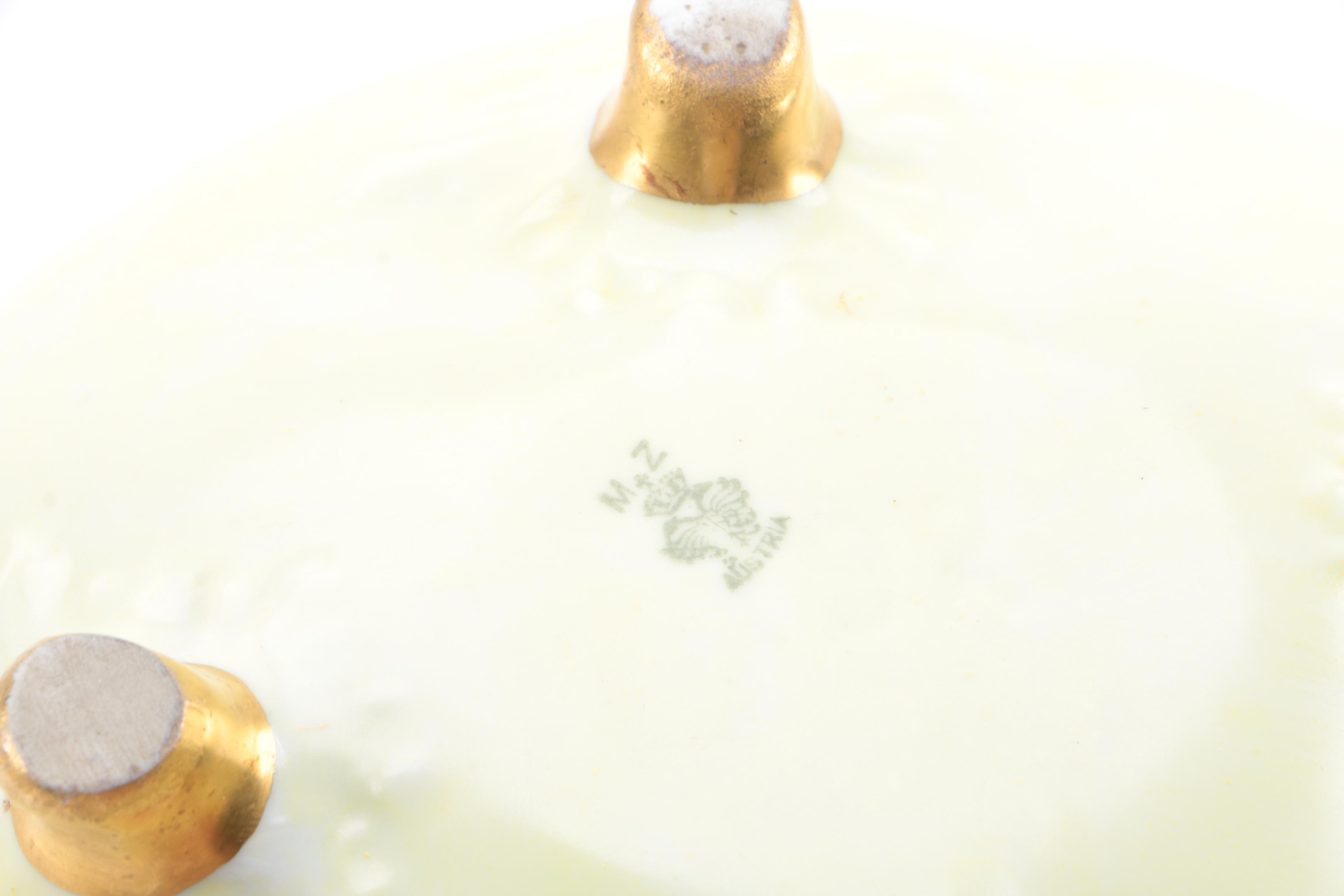 MZ Austria and Bavarian Hand-painted Porcelain Bowls