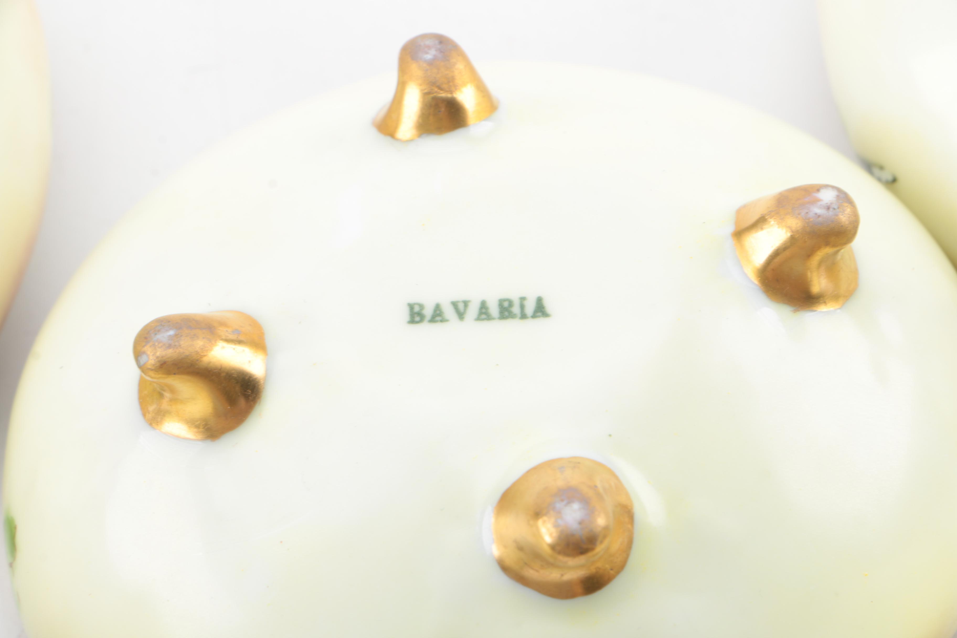 MZ Austria and Bavarian Hand-painted Porcelain Bowls