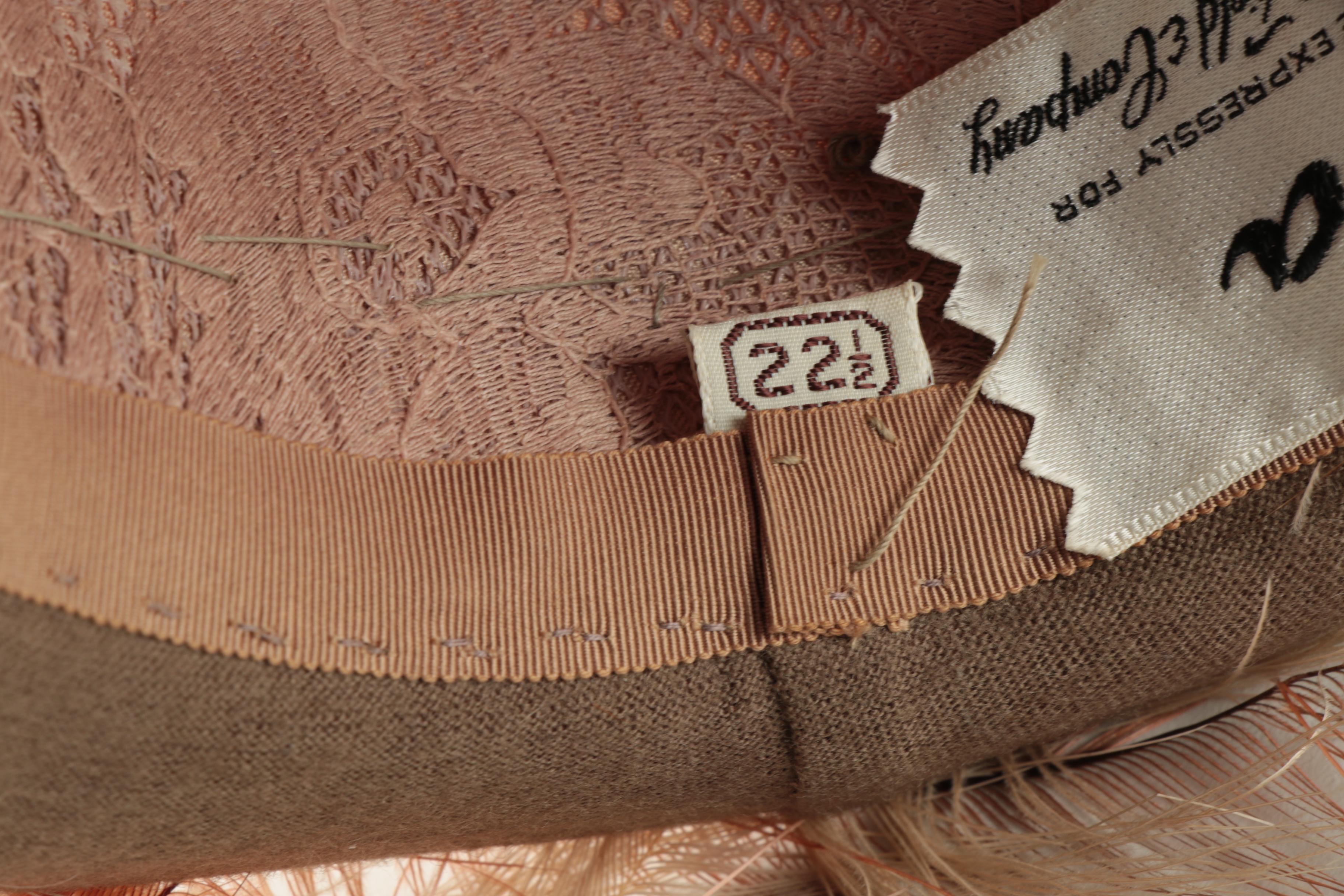 1960s Vintage Feathered Hats and Hairpiece