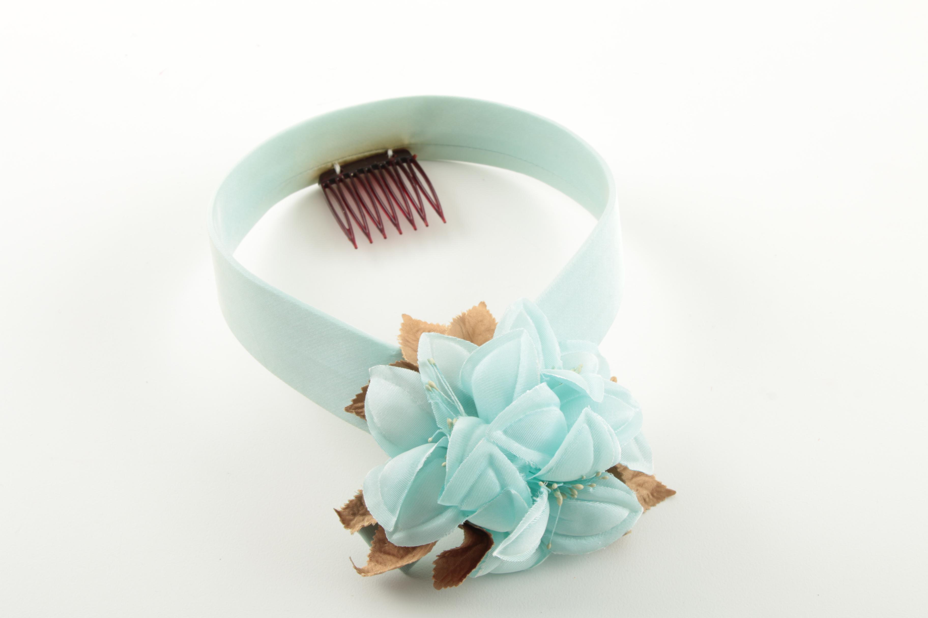 1960s Vintage Feathered Hats and Hairpiece