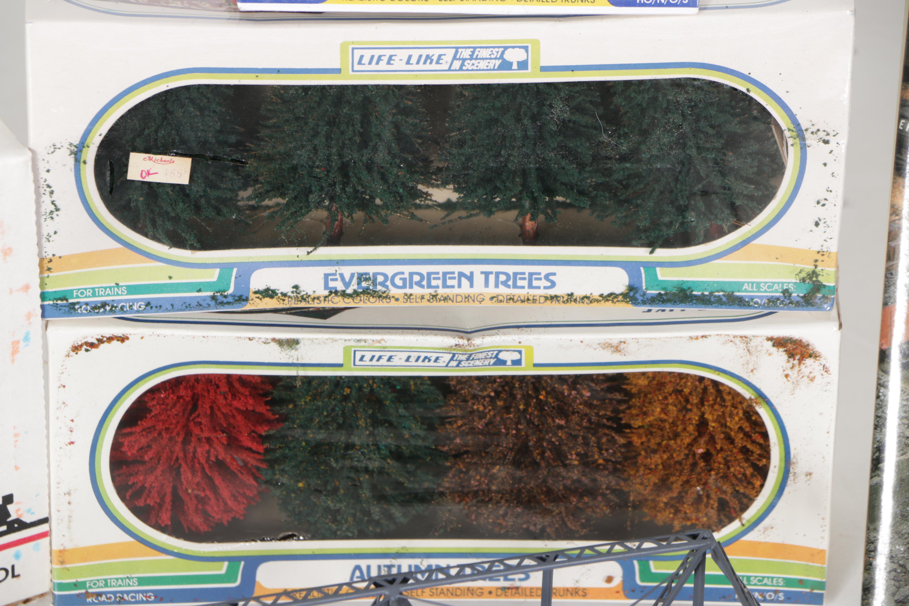 Train Cars, Accessories, and Guide Book