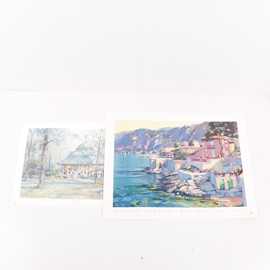L. Gordon Limited Edition Offset Lithograph and Poster After Howard Behrens