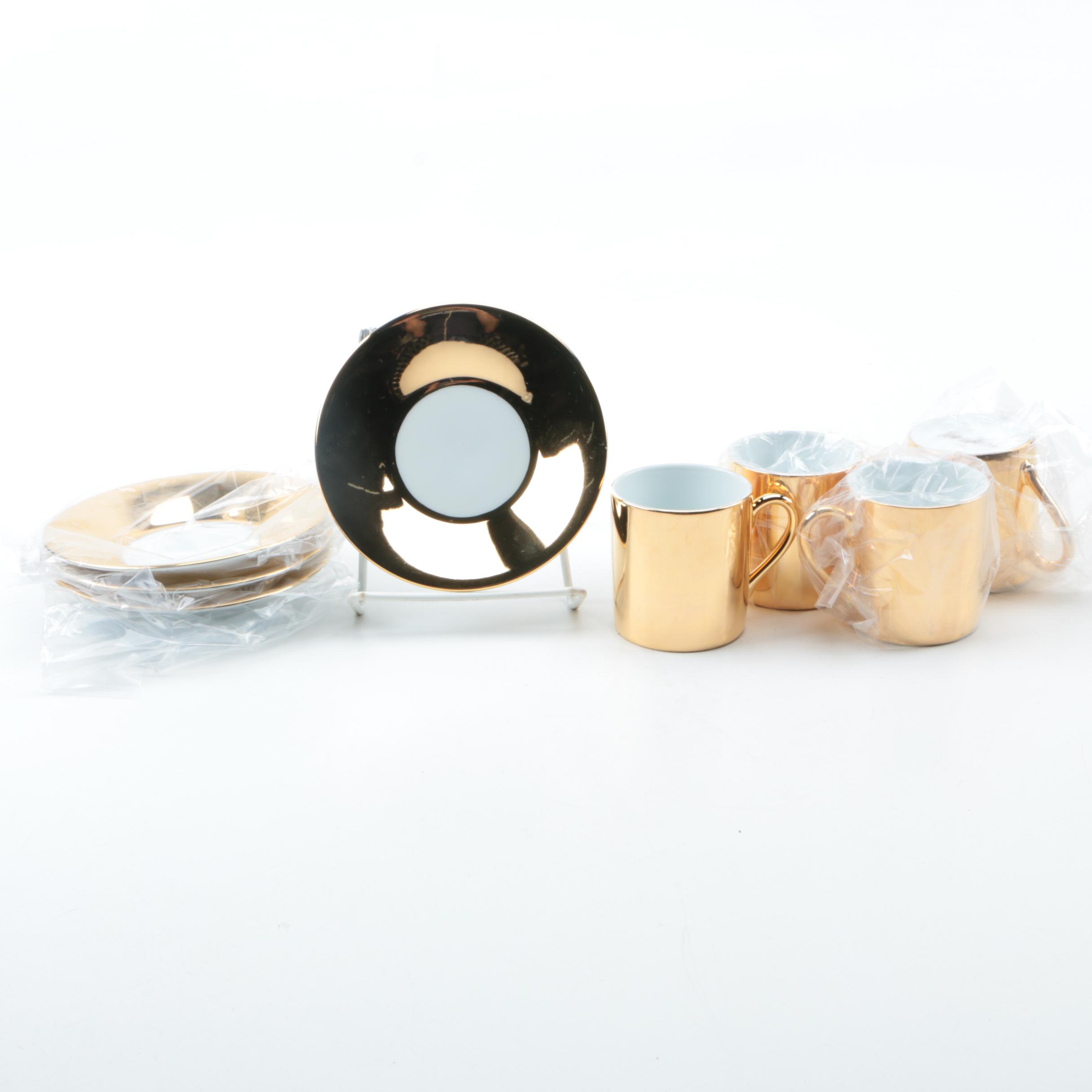 Neiman Marcus Demitasse Cups and Saucers Set