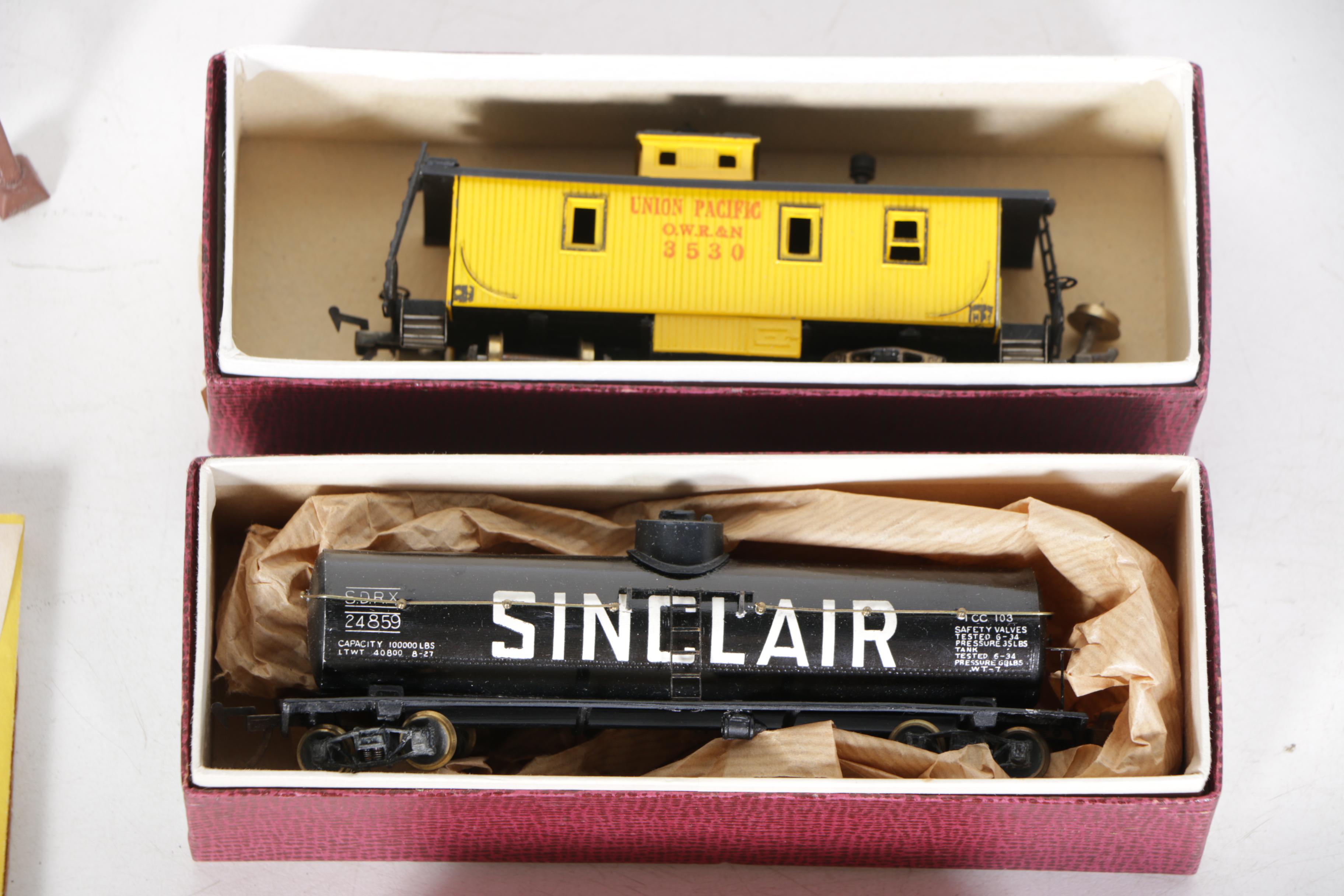 Train Cars, Accessories, and Guide Book