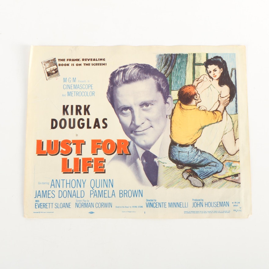 1956 Limited Edition Lobby Card "Lust for Life"