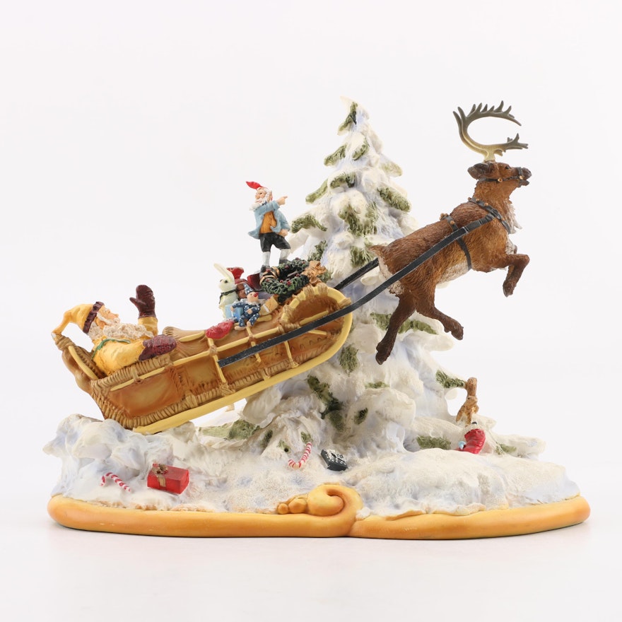 Maruri Limited Edition Figurine Entitled Santa's Air Express