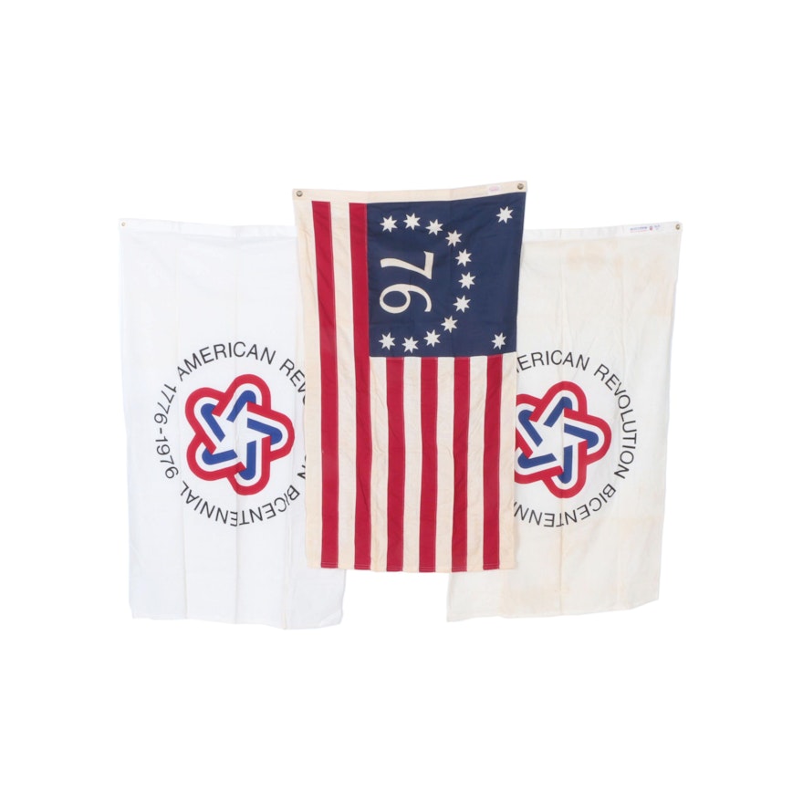 American and Bicentennial Flags