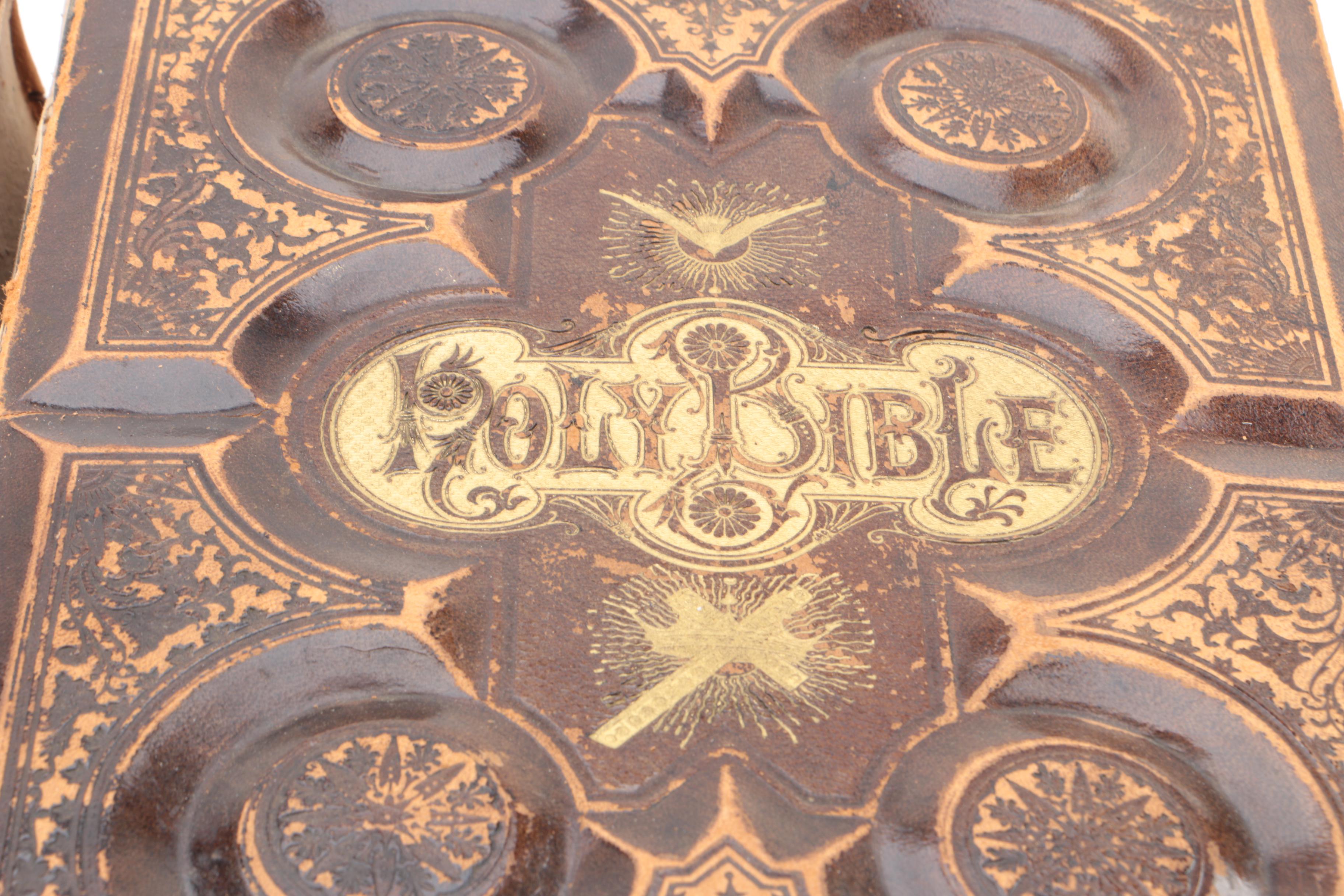 Antique Pictorial Family Bible