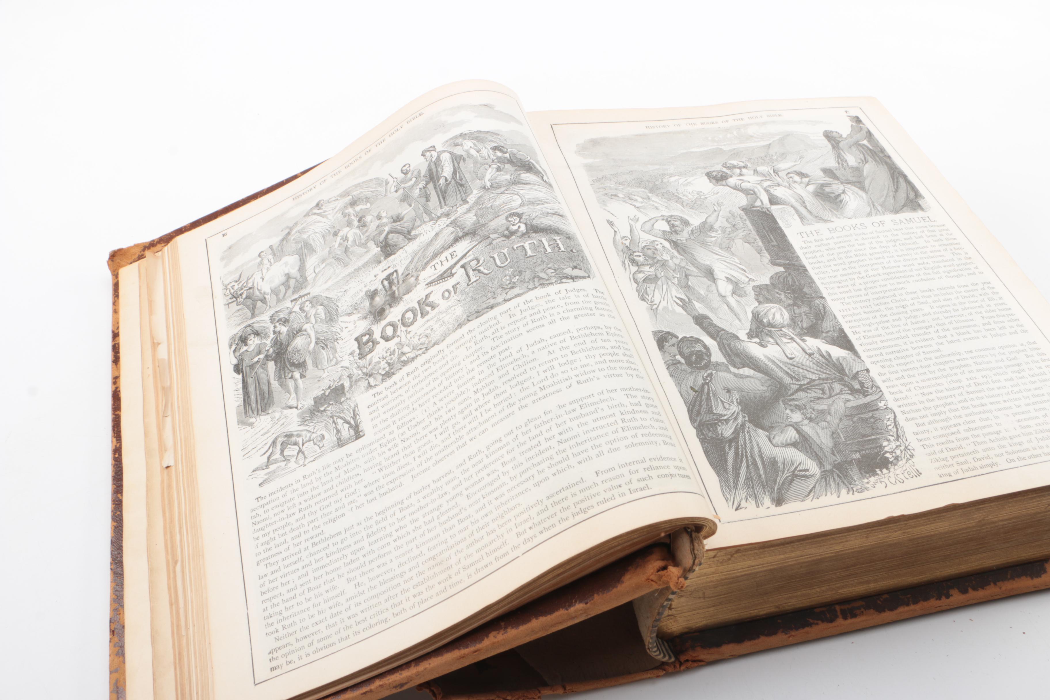 Antique Pictorial Family Bible