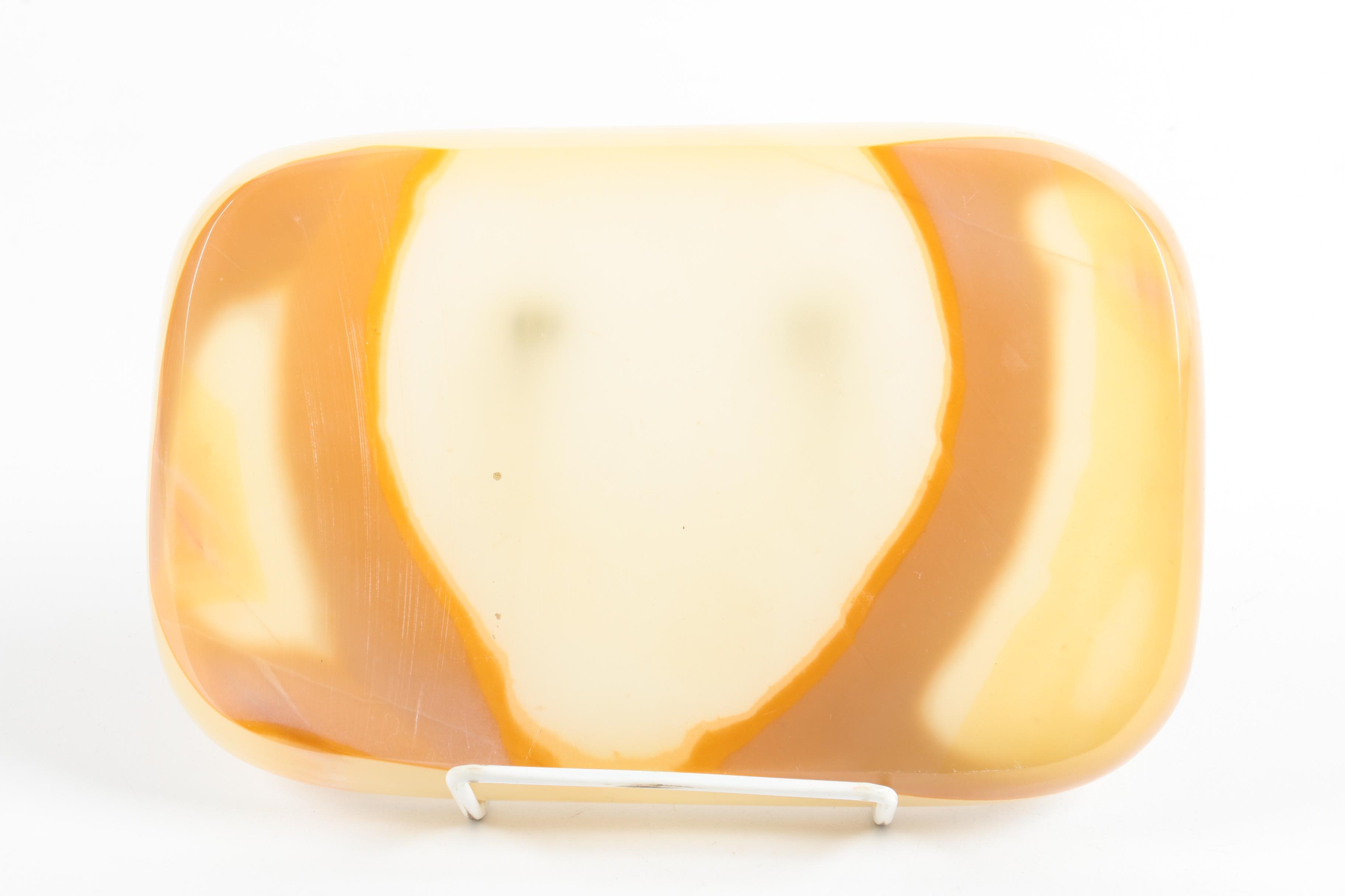 Banded Calcite Cups and Tray