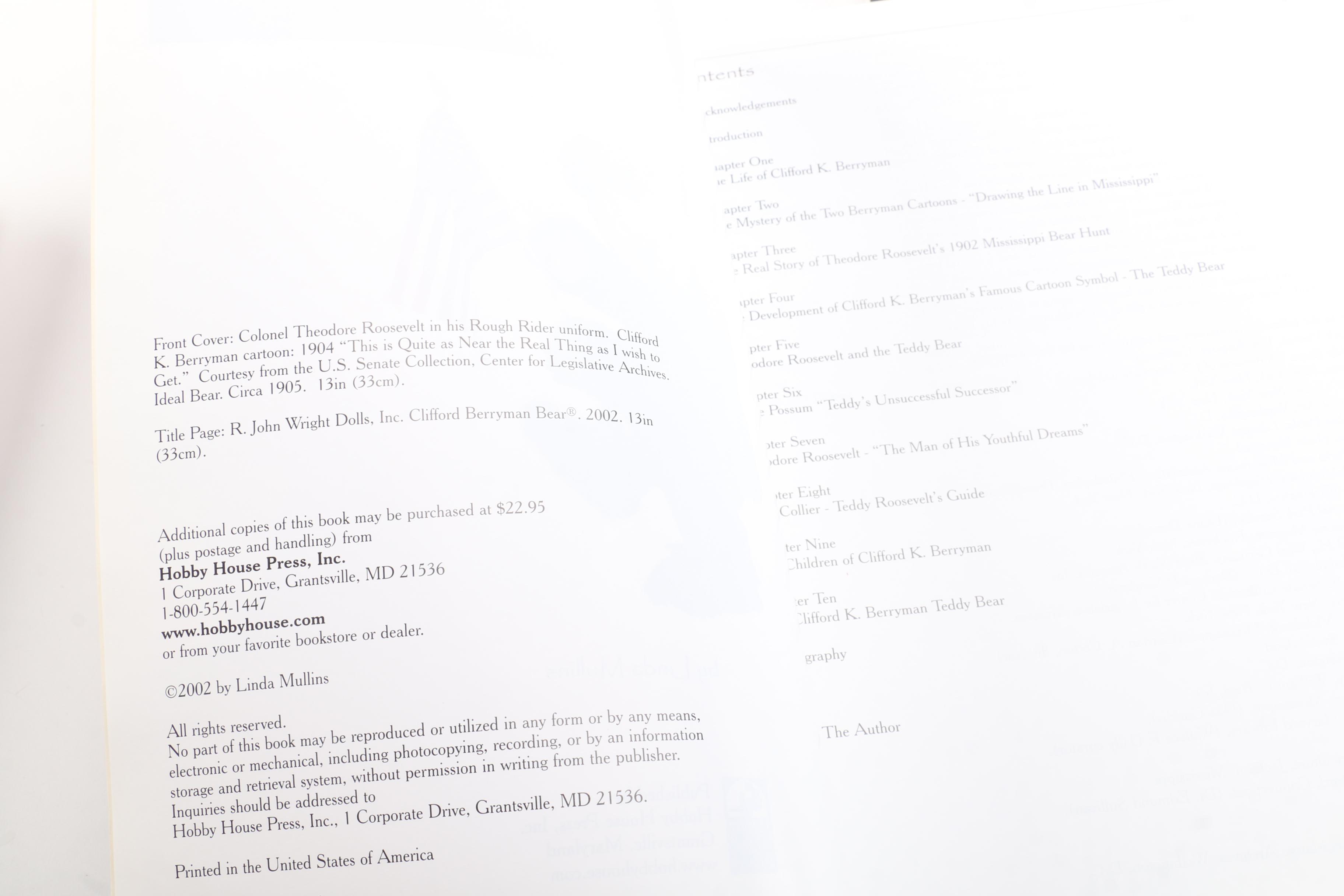 Teddy Bear Collector's Books Featuring Steiff