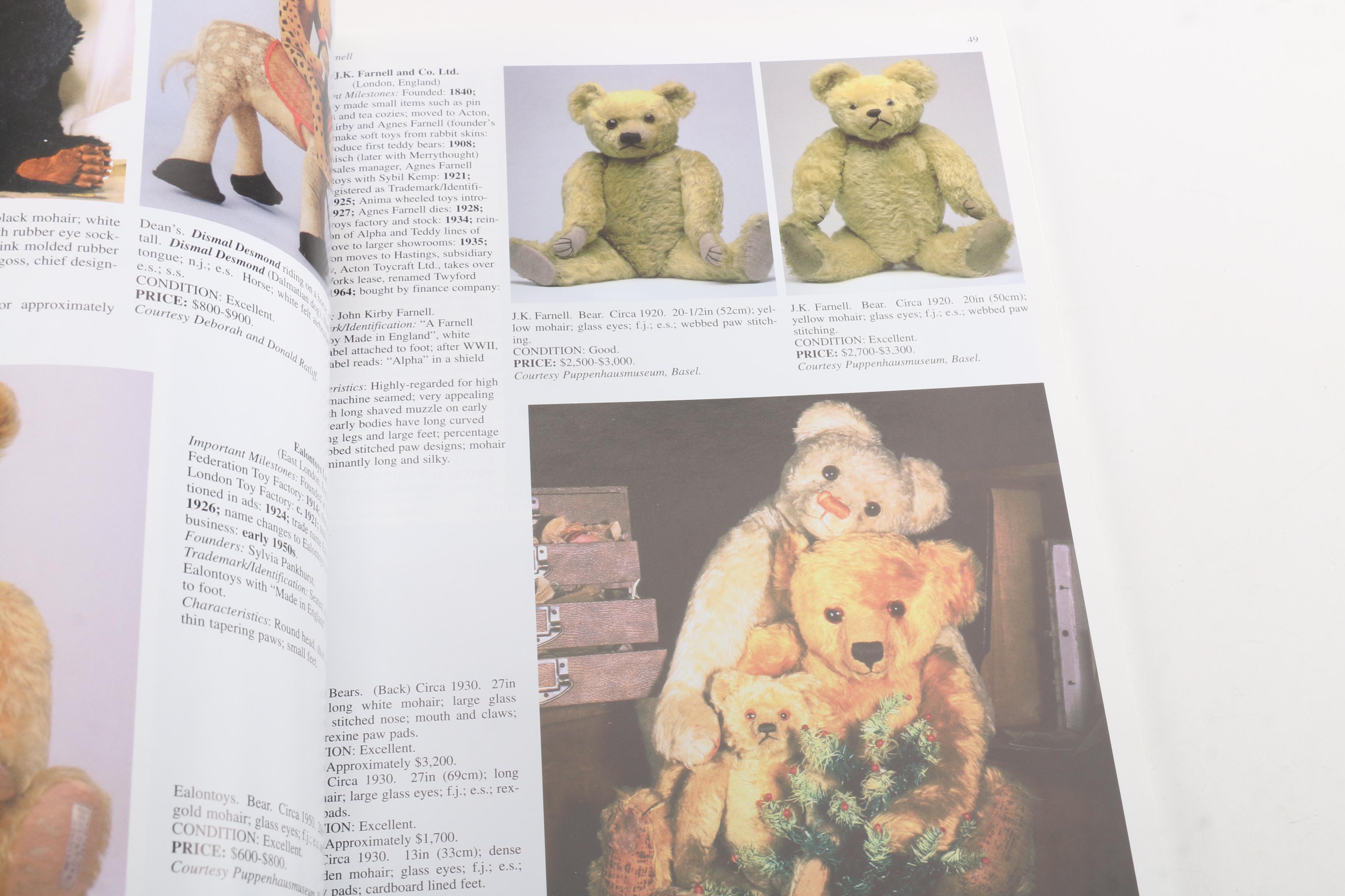 Teddy Bear Collector's Books Featuring Steiff