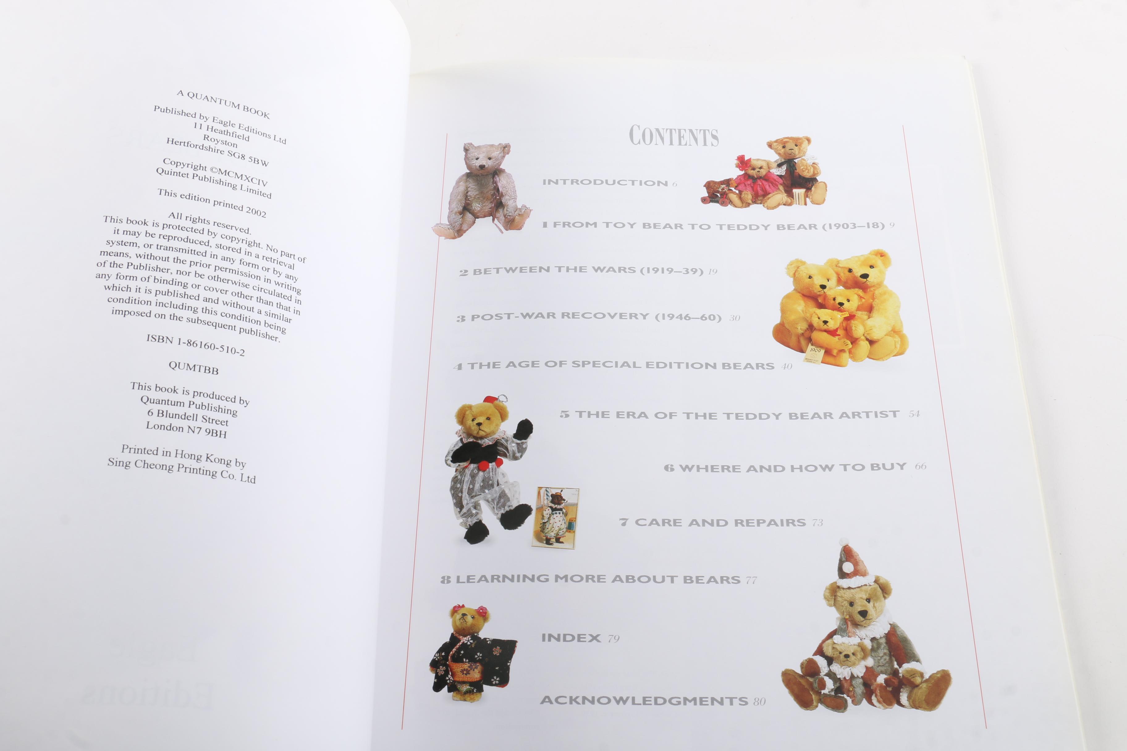 Teddy Bear Collector's Books Featuring Steiff