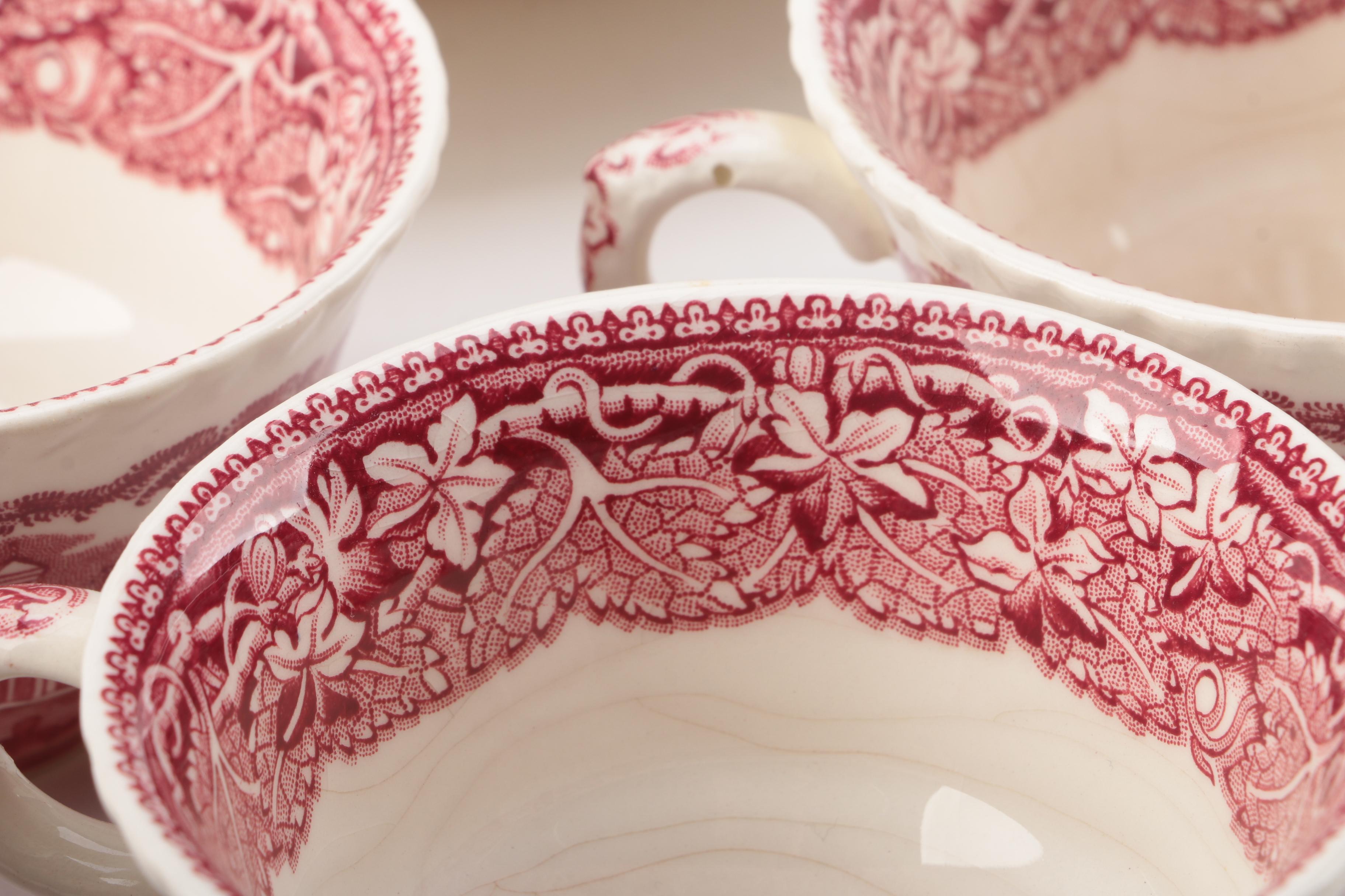Mason's "Vista Pink" Tableware