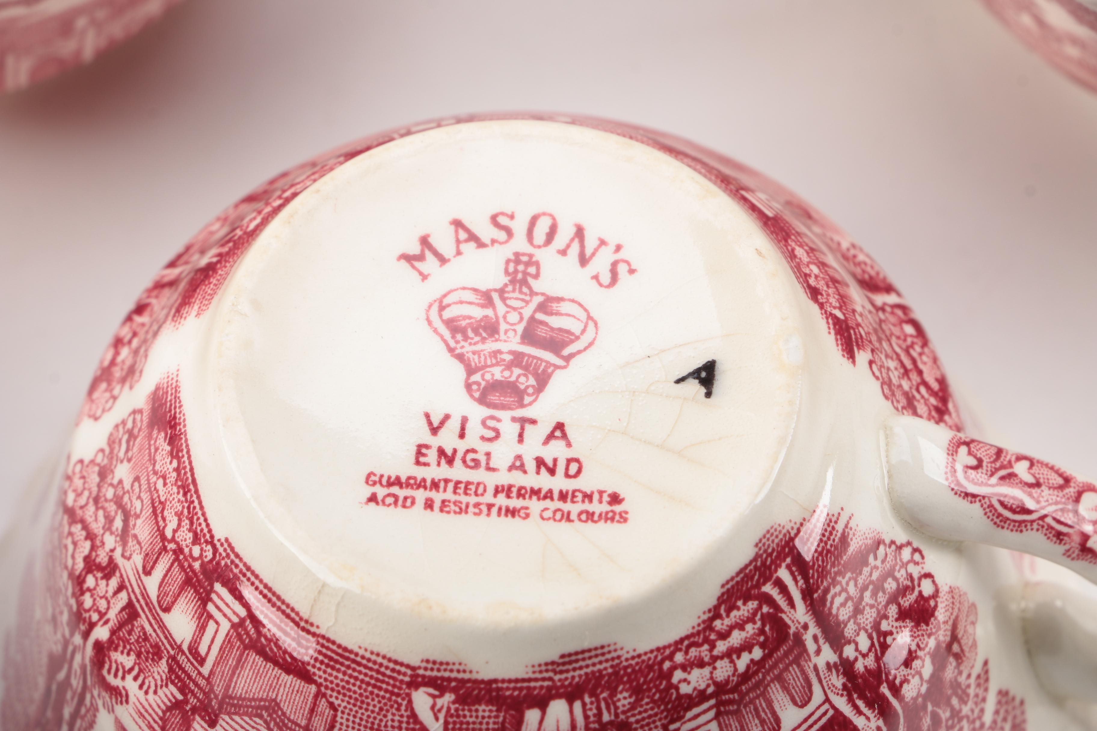 Mason's "Vista Pink" Tableware