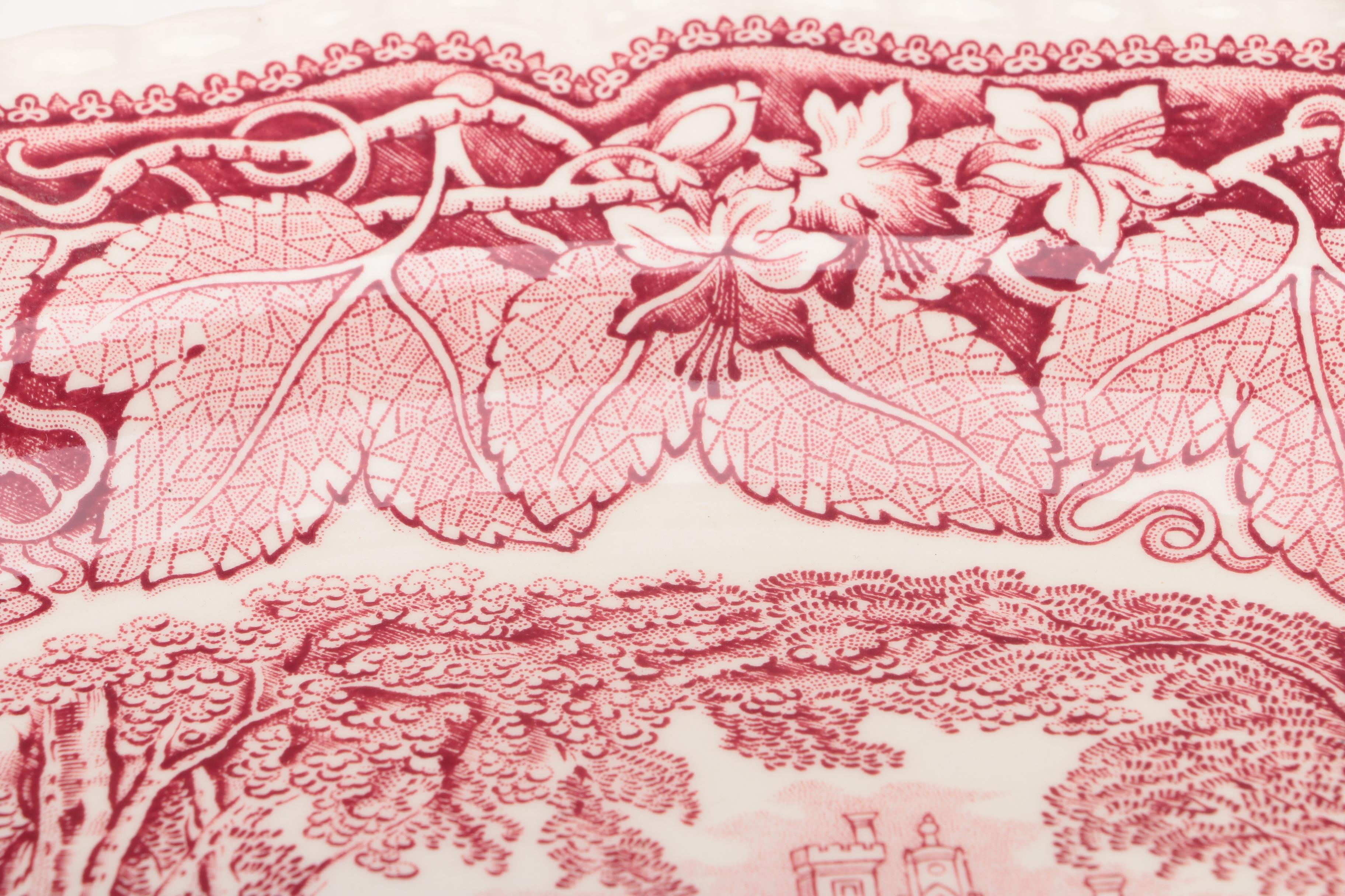 Mason's "Vista Pink" Tableware