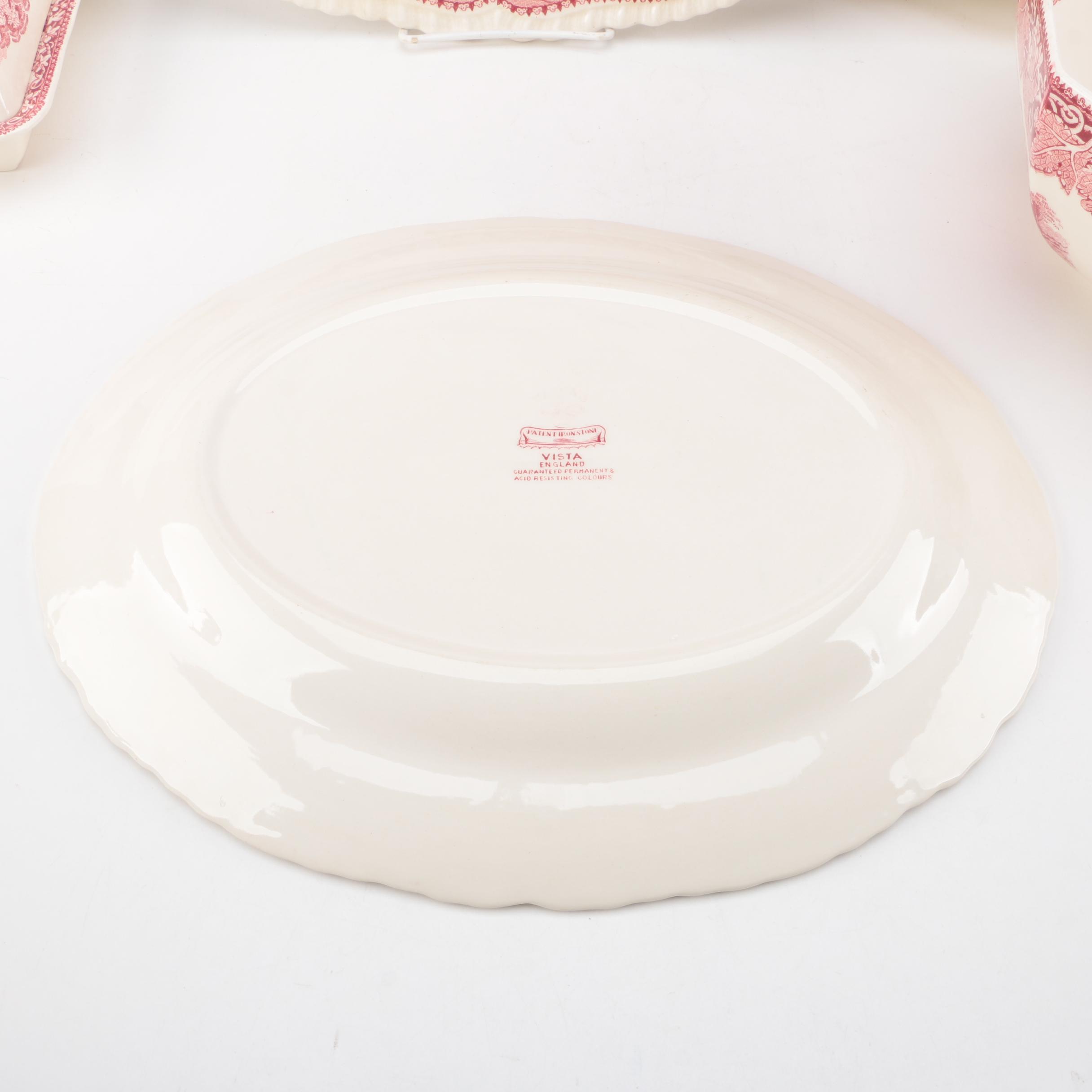 Mason's "Vista Pink" Tableware