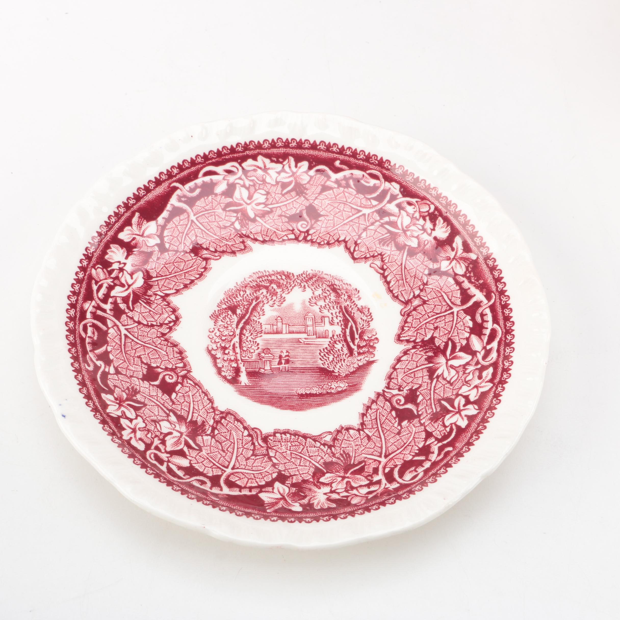 Mason's "Vista Pink" Tableware