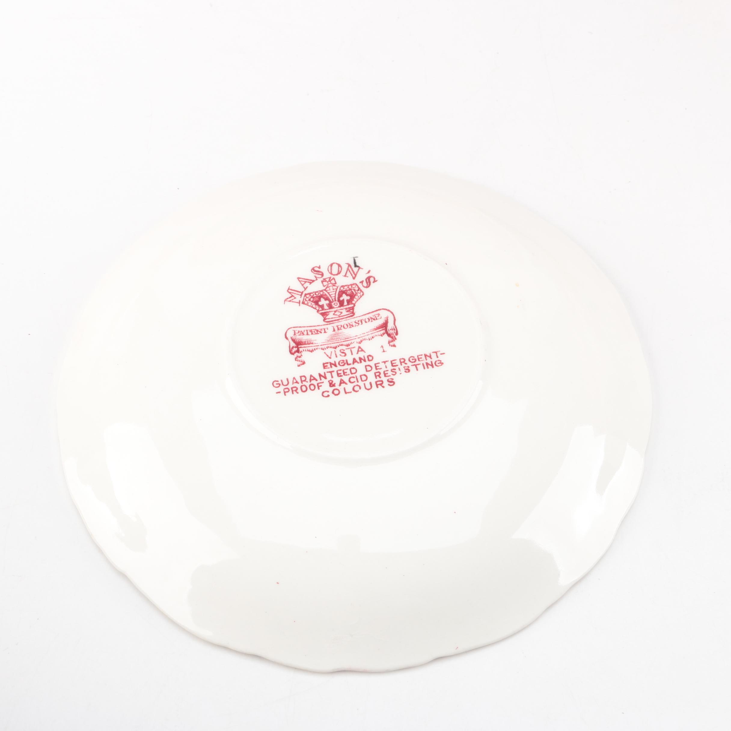 Mason's "Vista Pink" Tableware