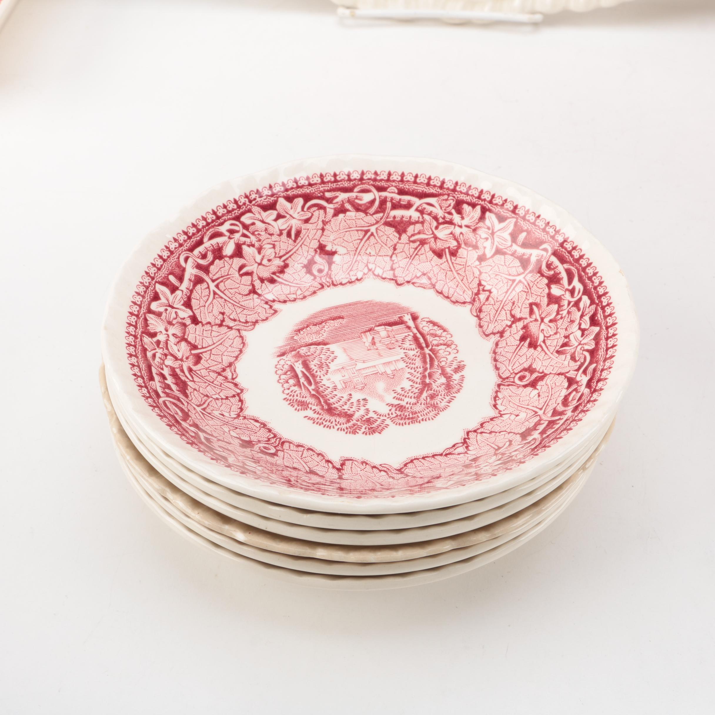 Mason's "Vista Pink" Tableware