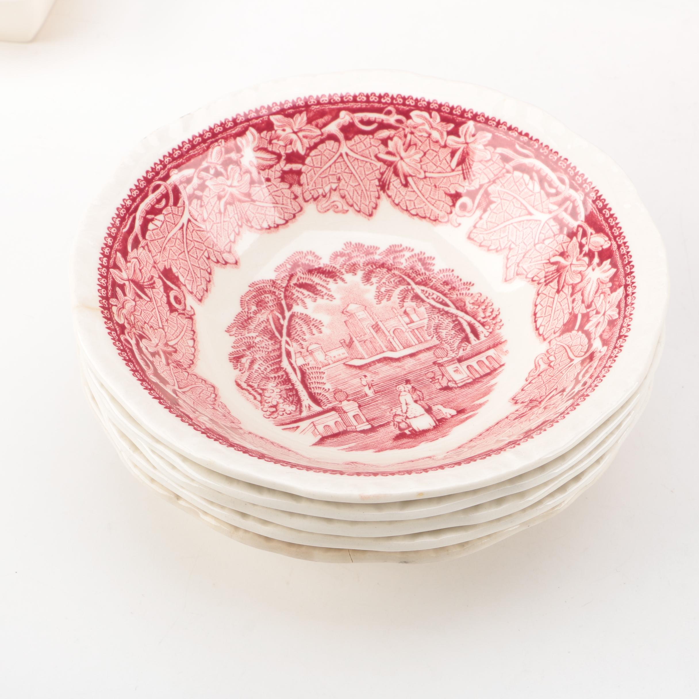 Mason's "Vista Pink" Tableware